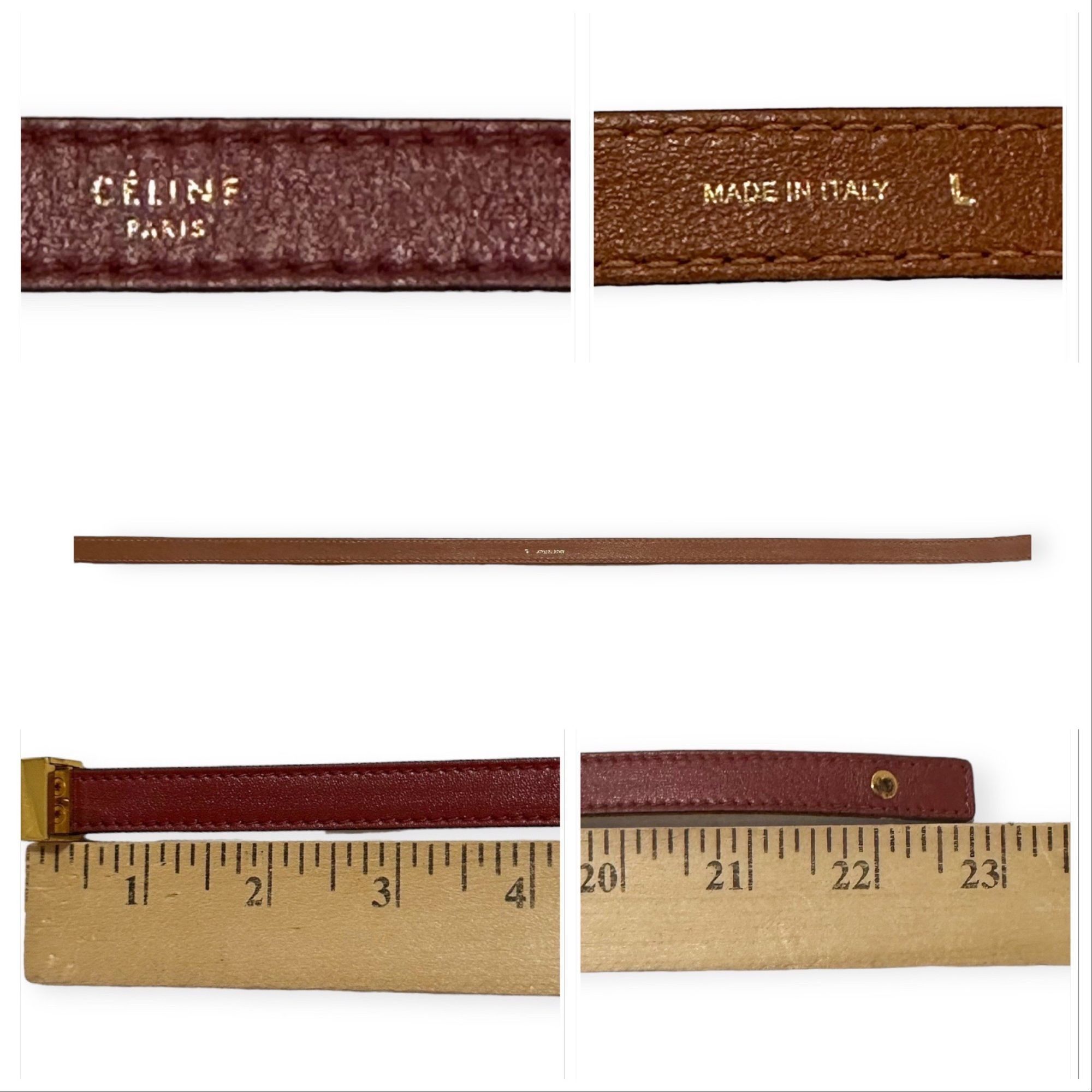 Celine Celine Triple Tour Wrap Leather Bracelet, Never used, In Ori Size ONE SIZE - 11 Thumbnail