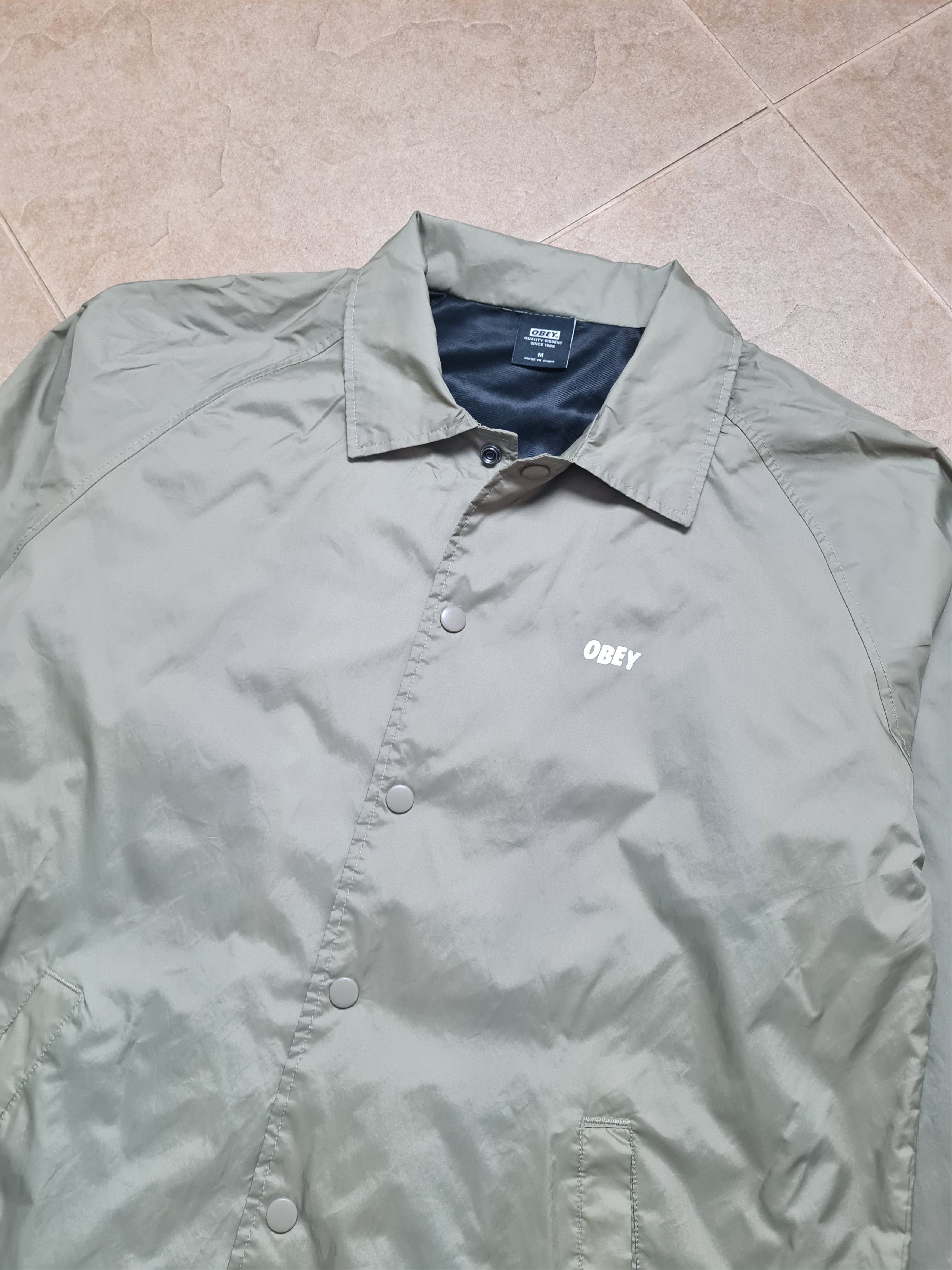 Obey Mens Jacket Rare Obey Coach Jacket Windbreaker Size M Size US M / EU 48-50 / 2 - 15 Thumbnail