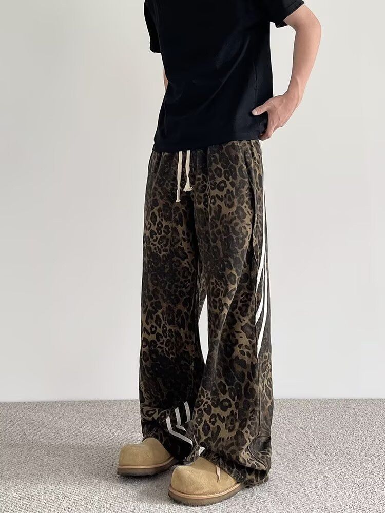 Japanese Brand × Jean Retro leopard print straight leg wide leg jeans Size US 32 / EU 48 - 2 Thumbnail