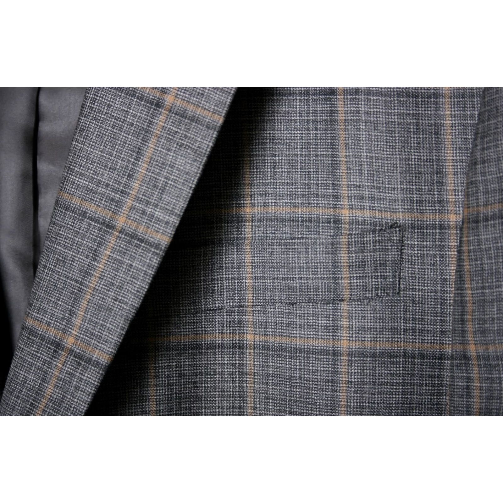 Brooks Brothers BROOKS BROTHERS Reda 1865 Regent Fit Gray Wool Check Sport Coat Sz 43L Mens Jacket Coat Long Wool Check Brookes Brothers Size US XS / EU 42 / 0 - 3 Thumbnail