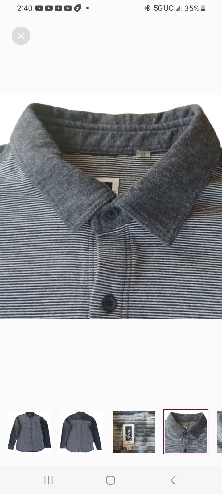 Howe Howe No 65 Knitted Long-Sleeve Shirt Size US L / EU 52-54 / 3 - 4 Thumbnail