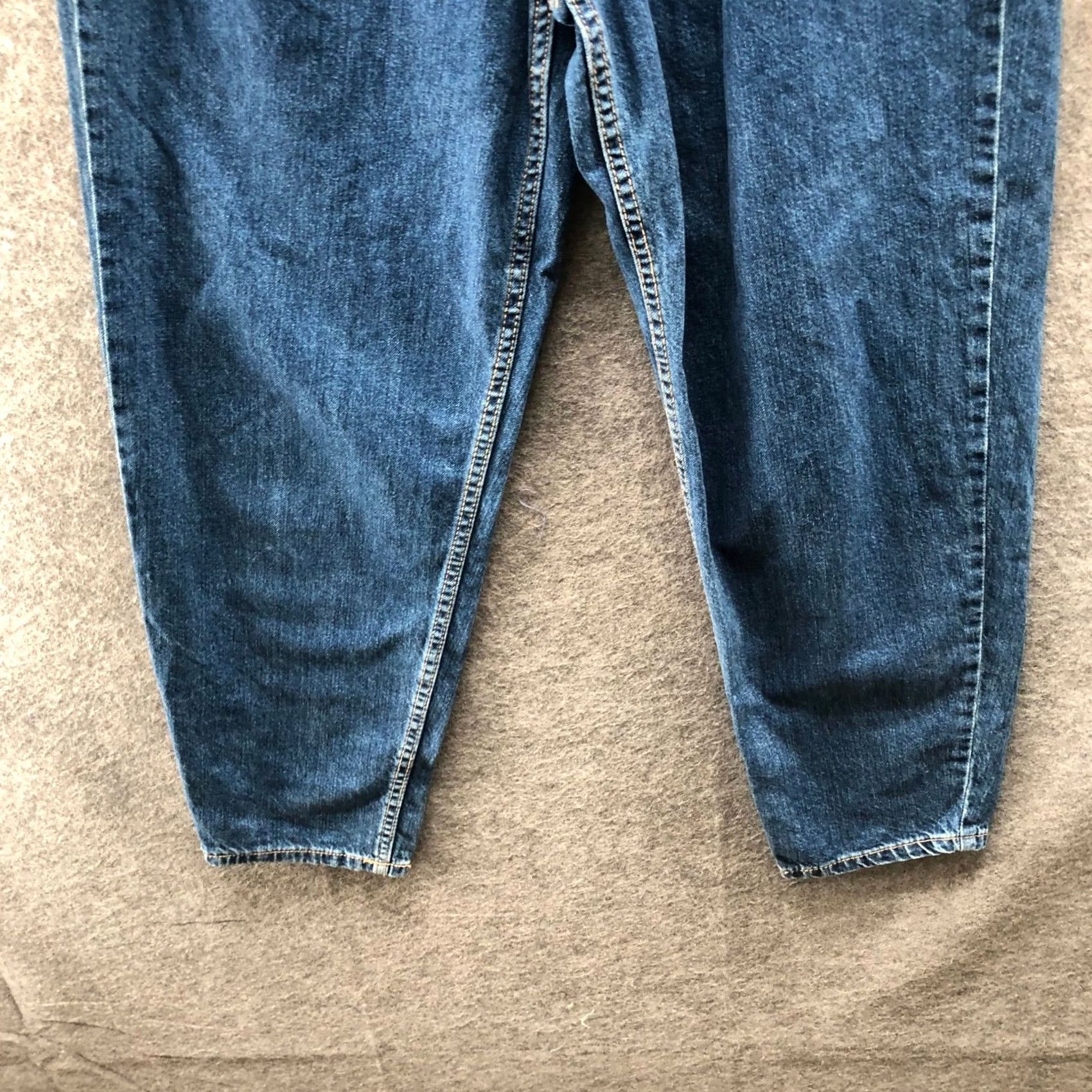 Zara Zara Paperbag Waist Baggy Jeans Womens S Blue Relaxed Barrel Blue High Rise Jeans Size 28" / US 6 / IT 42 - 4 Thumbnail
