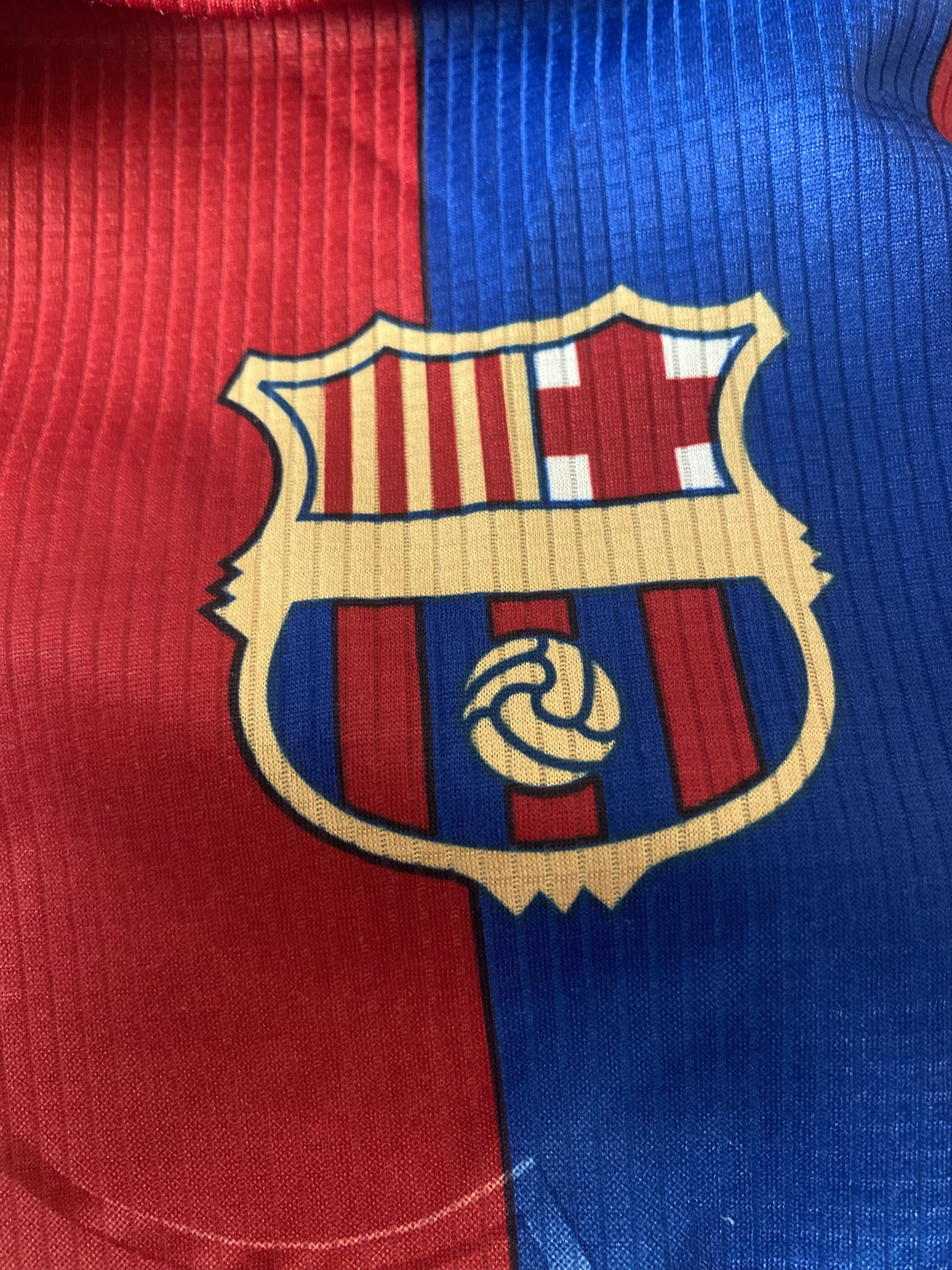 Other Vintage F.C. BARCELONA #7 SAVIOLA - 2002 - 2003 - S - UNIQUE Size US S / EU 44-46 / 1 - 4 Thumbnail