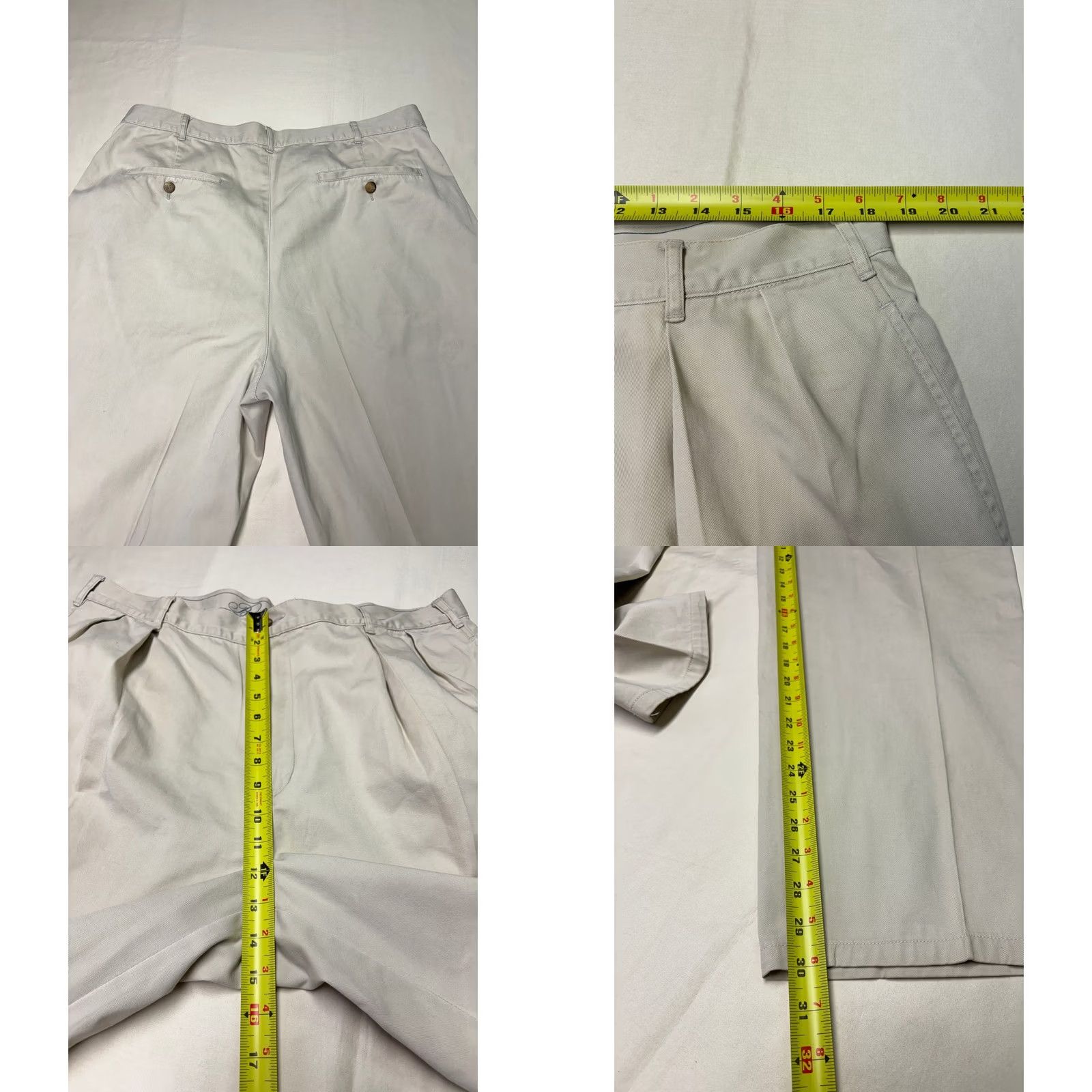 Brooks Brothers VINTAGE Brooks Brothers Mens Khaki Pleated Casual Pants 38x32 Cotton Size US 38 / EU 54 - 8 Thumbnail