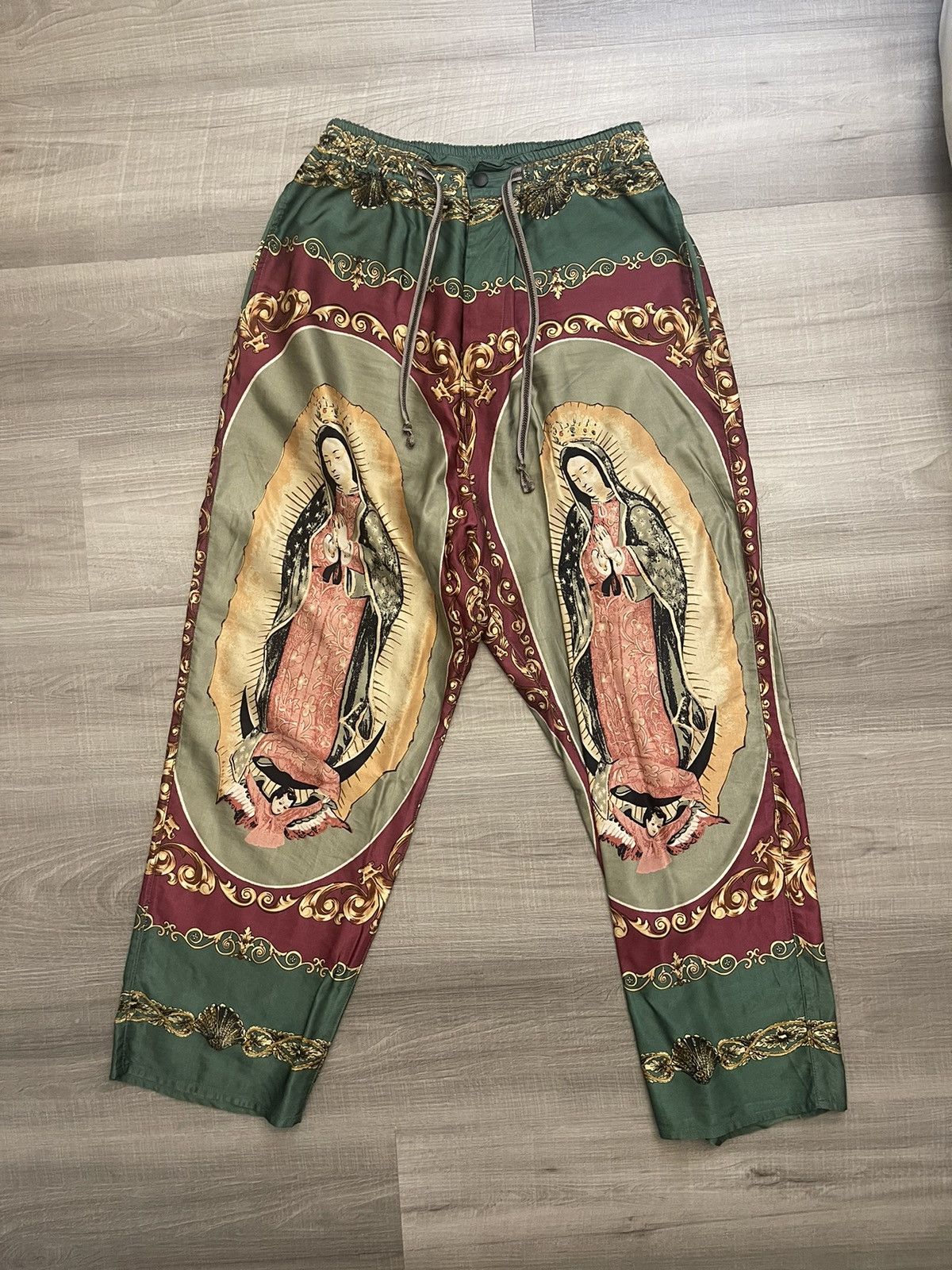 パンツ KAPITALVirgin Maria Gaudy Sweatpants Kapital 7G Cotton Knit Virgin Mary Gaudy Sweats