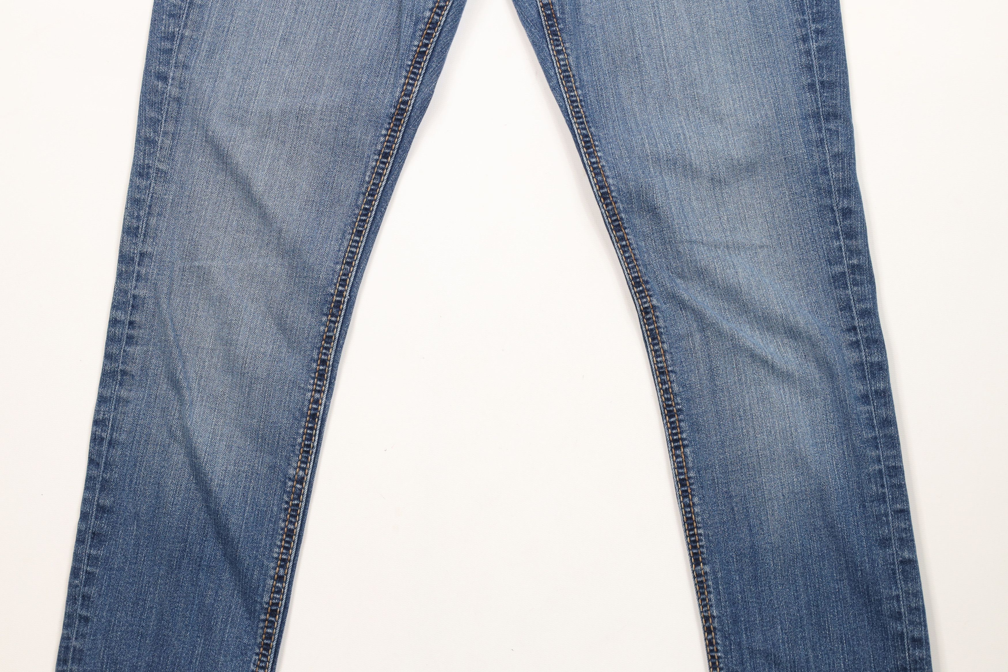 Vintage Buckle BKE Stretch Thick Stitch Skinny Leg Denim Jeans Size 28" / US 6 / IT 42 - 3 Thumbnail