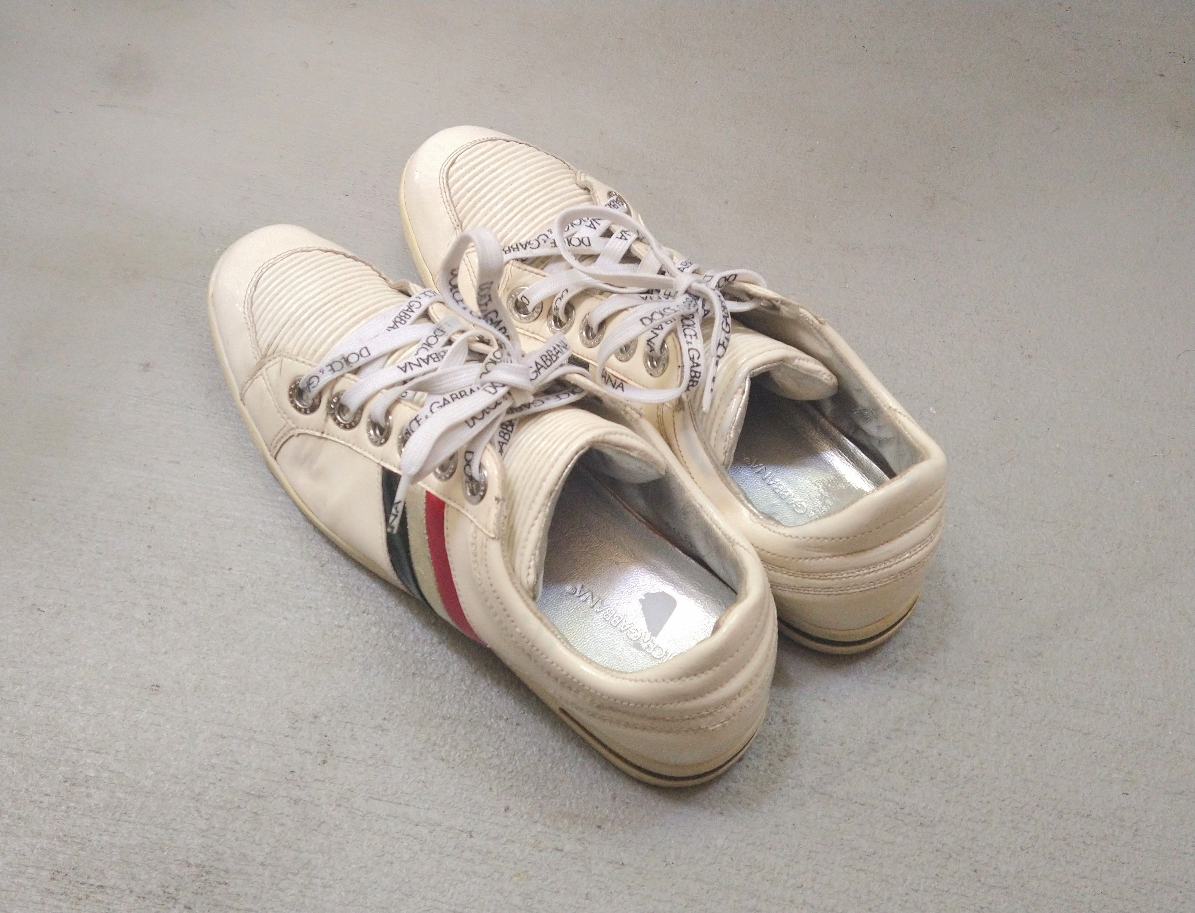 Dolce & Gabbana × Vintage Dolce & Gabbana Sneakers Size 9.5 White Patent Leather Y2K Size US 9.5 / EU 42-43 - 15 Thumbnail