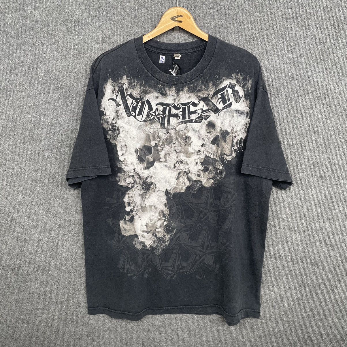 No Fear × Vintage 2000s No Fear Skate Tee Skulls Affliction Design Size US XL / EU 56 / 4 - 1 Thumbnail