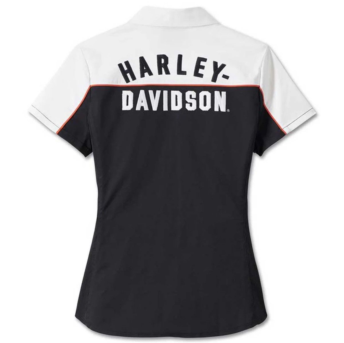 Harley Davidson Harley-Davidson Women's Elemental Zip Front Short Sleeve Size M / US 6-8 / IT 42-44 - 2 Thumbnail