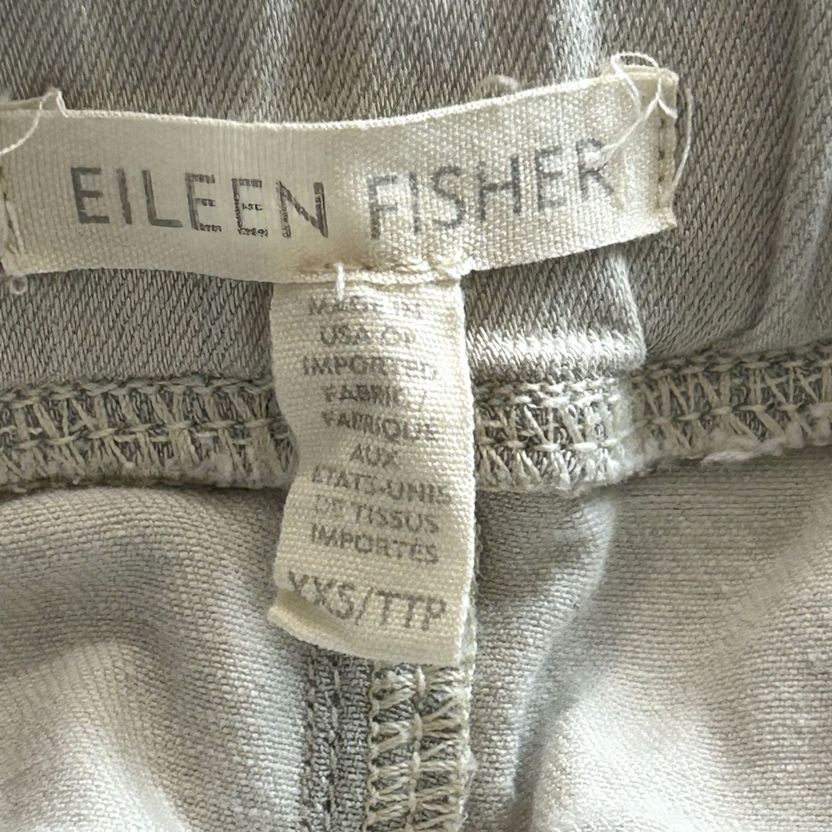 Eileen Fisher Eileen Fisher Pant Women’s 2XS Slim Fit Ankle Stretch Crepe Ivory Size 24" / US 00 / IT 34 - 4 Thumbnail