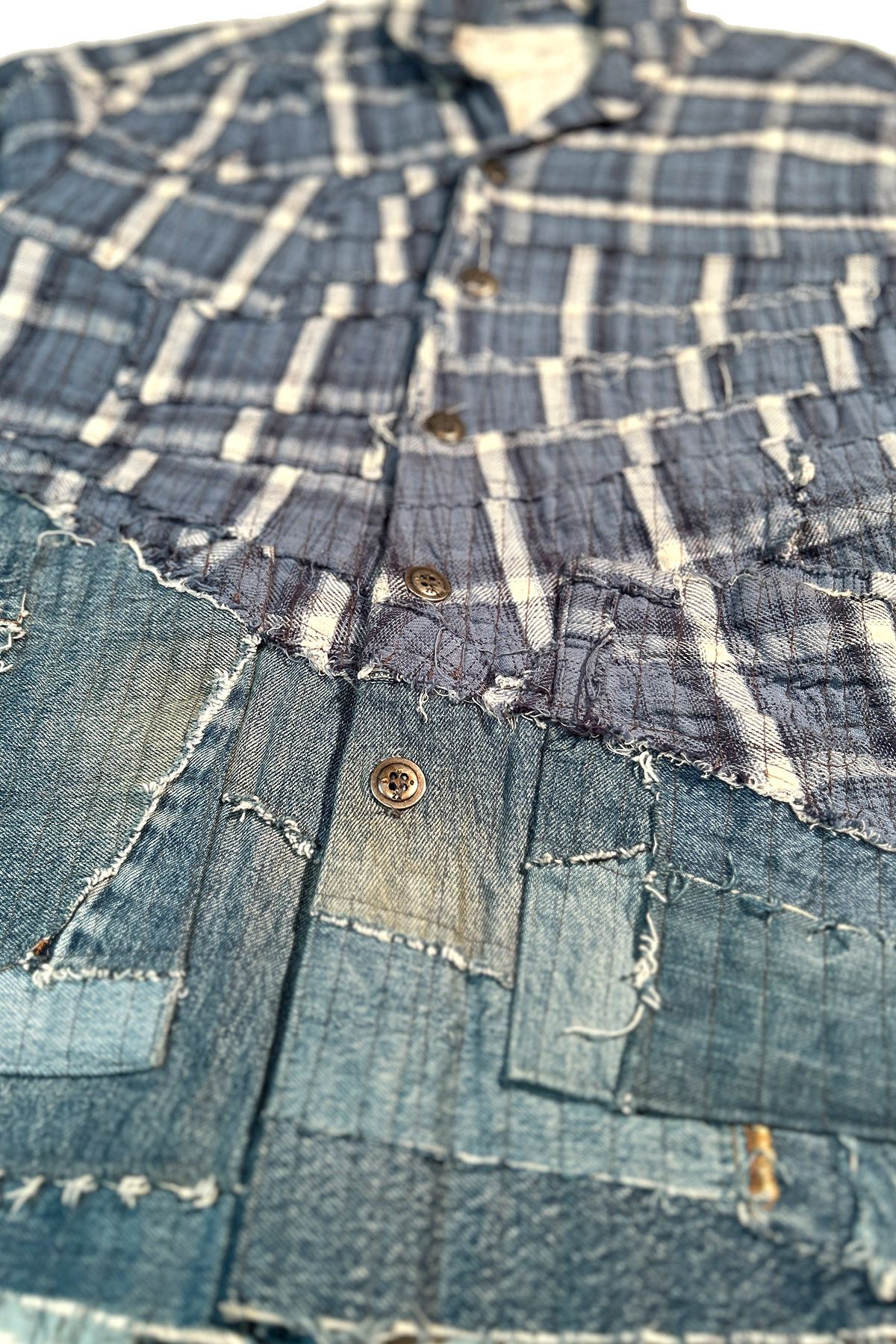 Greg Lauren GREG LAUREN SPLIT STICHWORK DENIM BOXY JACKET Size US L / EU 52-54 / 3 - 2 Thumbnail