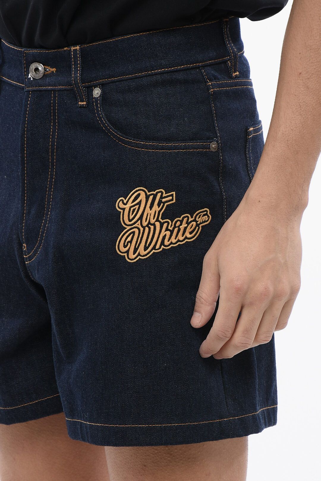 Off-White og1mm1025 Denim Short in Blue Size US 28 / EU 44 - 3 Thumbnail