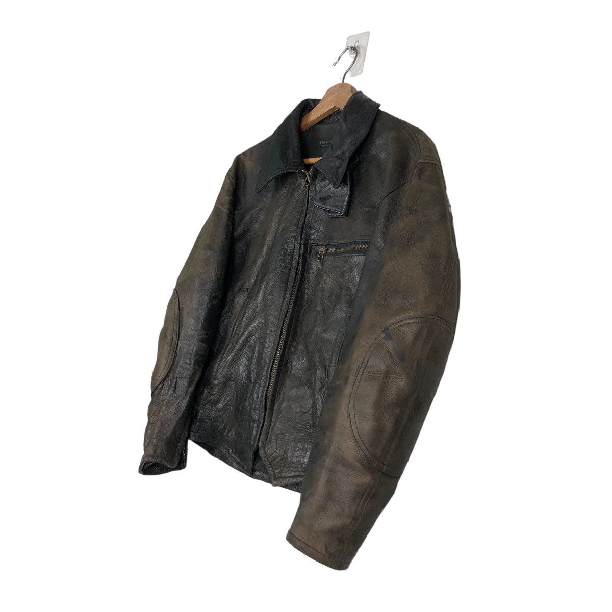 Japanese Brand Vintage Soft Leather Biker Jacket Harold’s Gear IsseyMiyake Size US M / EU 48-50 / 2 - 2 Thumbnail
