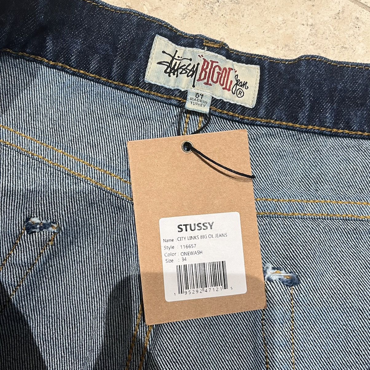 Stussy Stussy Big Ol Jean City Links Blue Denim Jeans New | Grailed