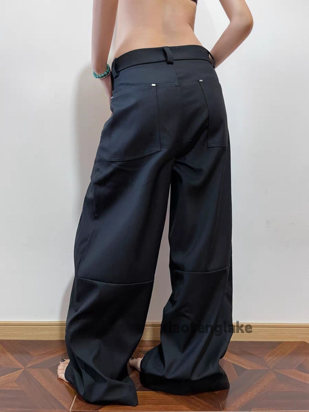 Vintage Unisex pleated yuppie flared loose baggy pleated pants Size US 32 / EU 48 - 5 Thumbnail