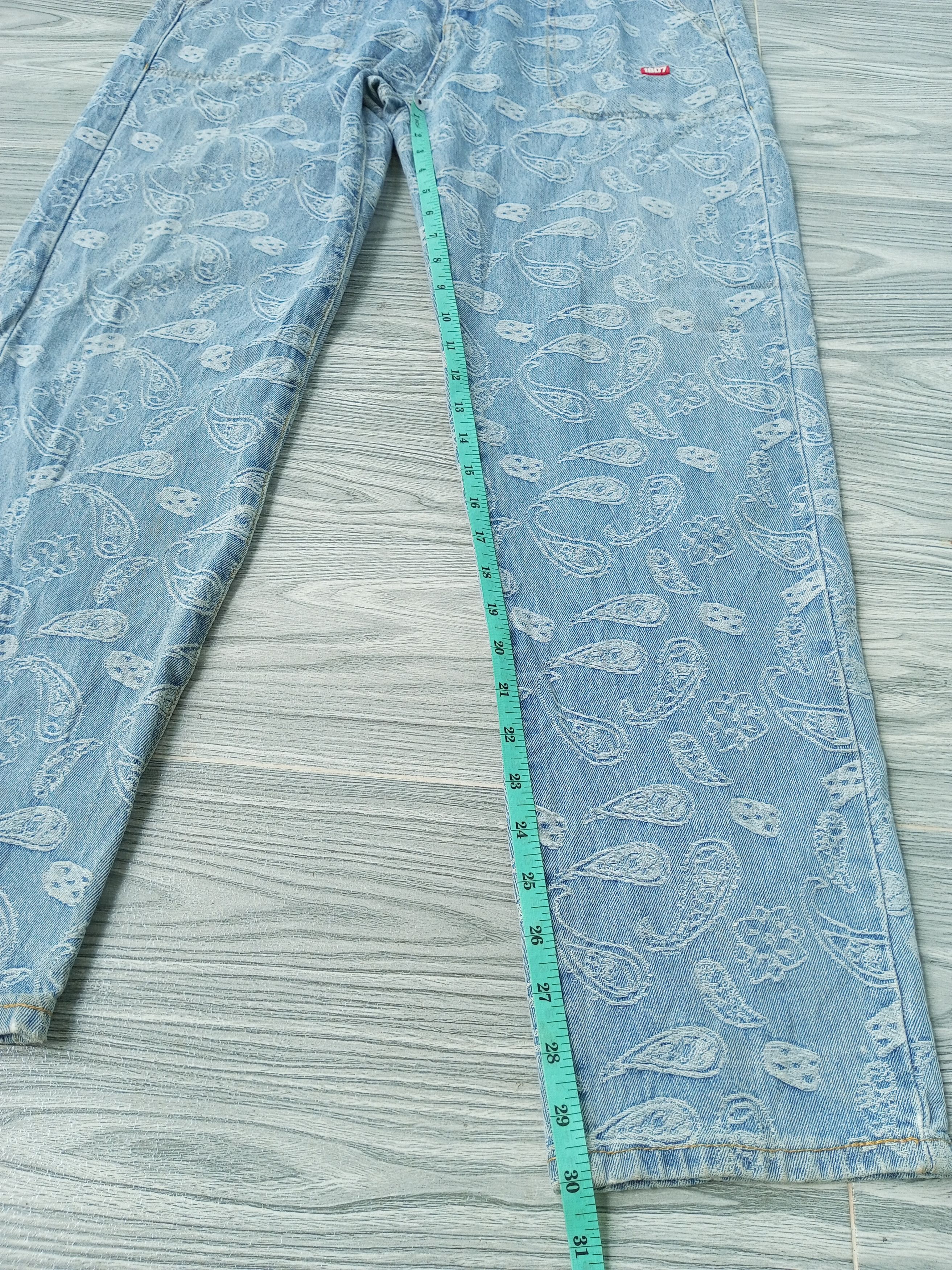 Japanese Brand Baggy Paisley denim manace style Size US 34 / EU 50 - 13 Thumbnail