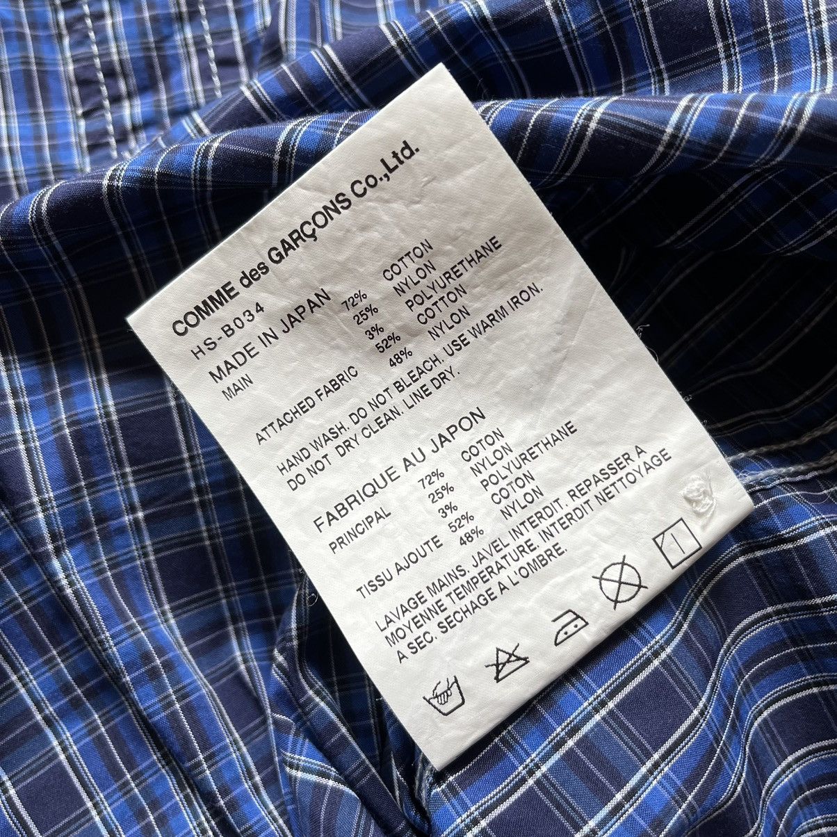 Comme des Garcons × Comme des Garcons Homme × Junya Watanabe SS17 Comme des Garcons Homme Blue Plaid Shirt Size US S / EU 44-46 / 1 - 10 Thumbnail