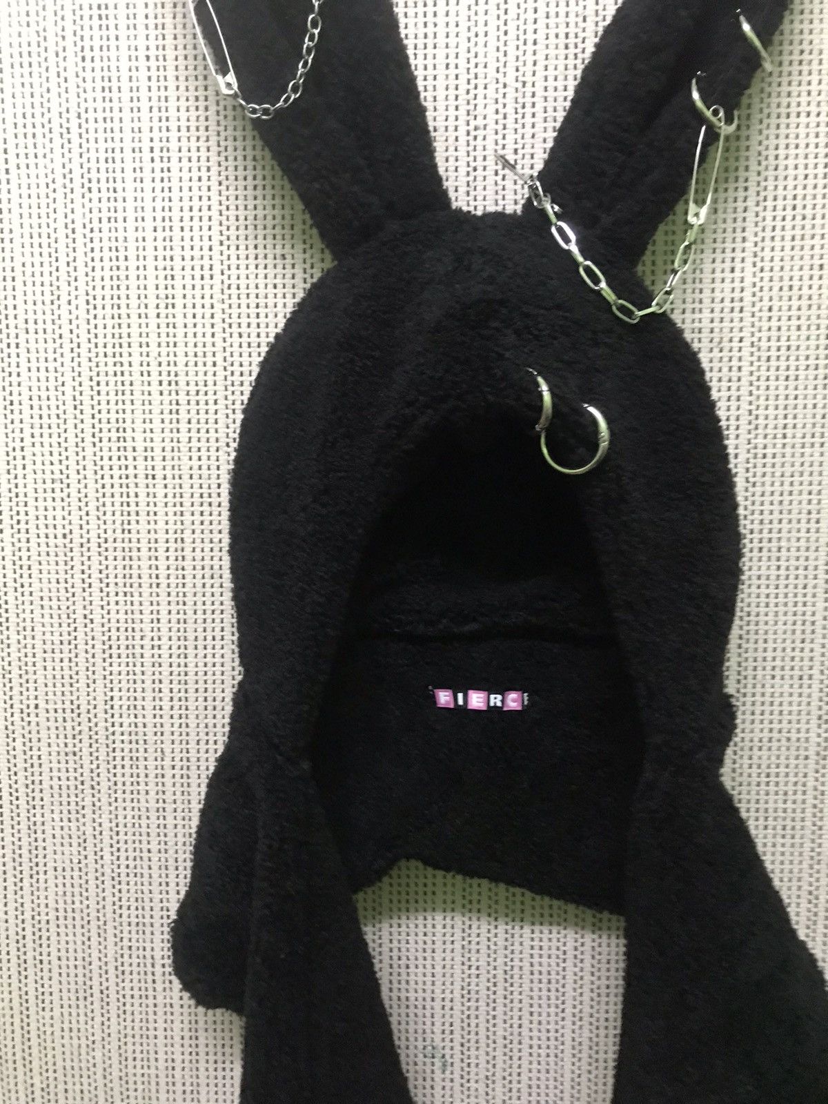 If Six Was Nine punk‼️ vtg y2k raccoon face beanie hat japan street style Size ONE SIZE - 3 Thumbnail