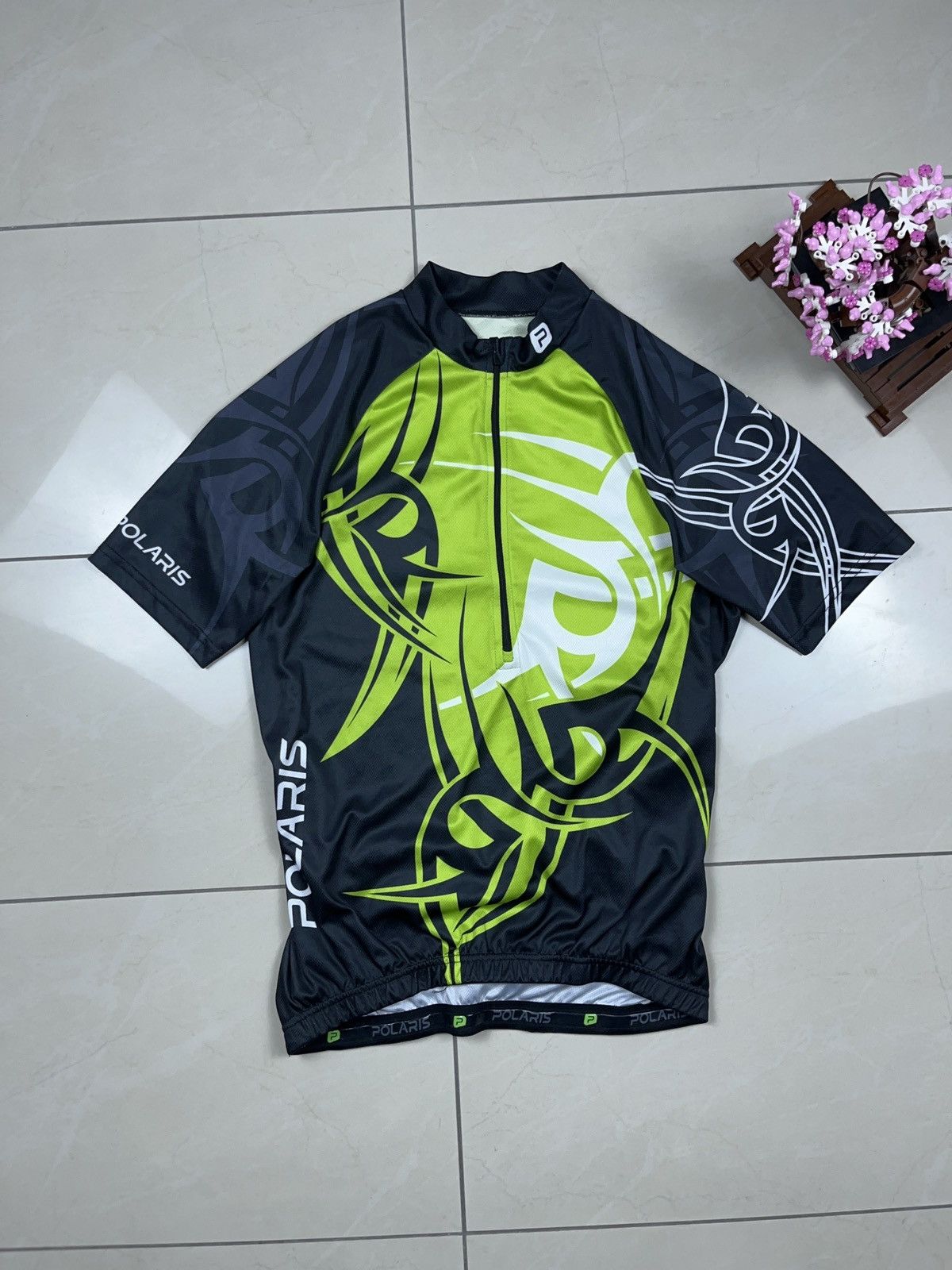 Japanese Brand × Vintage ➕ vintage tribal avant garde cycling jersey y2k rave style Size US M / EU 48-50 / 2 - 1 Thumbnail