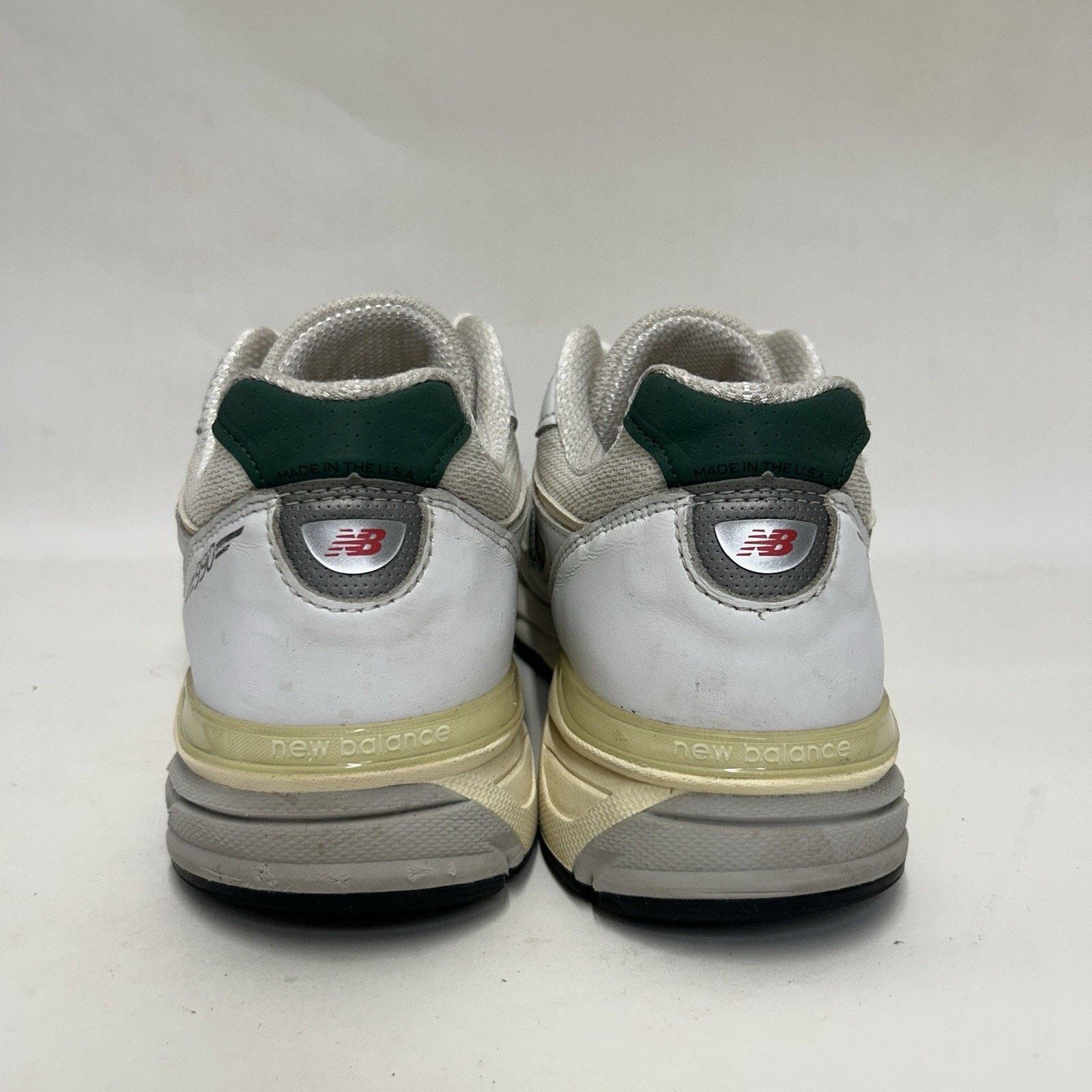 New Balance New Balance X Teddy Santis 990V4 “White Green” U990TC4 Size US 12 / EU 45 - 5 Thumbnail