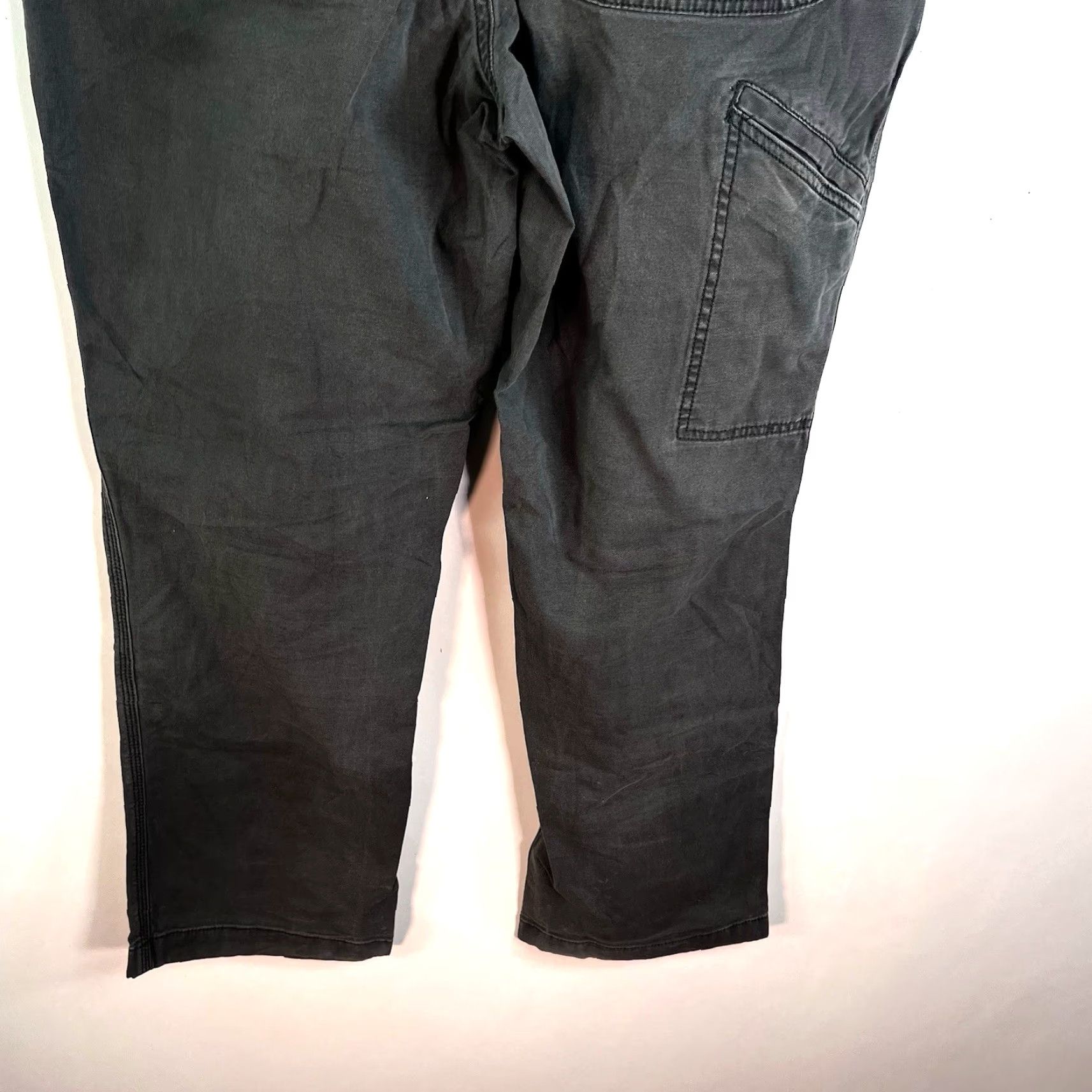 Carhartt VINTAGE Carhartt Rugged Flex Carpenter Pants Mens 34x32 Gray Canvas 5-Pocket Relaxed Straight Workwear, 90s Grunge Theme Size US 34 / EU 50 - 7 Thumbnail
