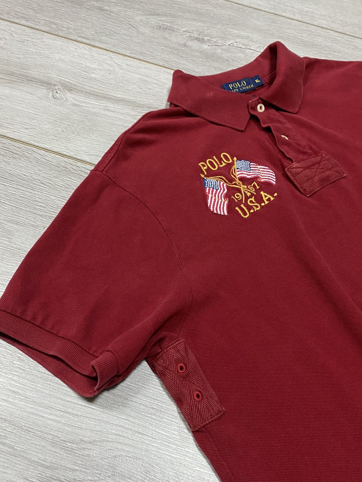 Polo Ralph Lauren Polo Ralph Lauren vintage USA flag shirt Size US XL / EU 56 / 4 - 6 Thumbnail