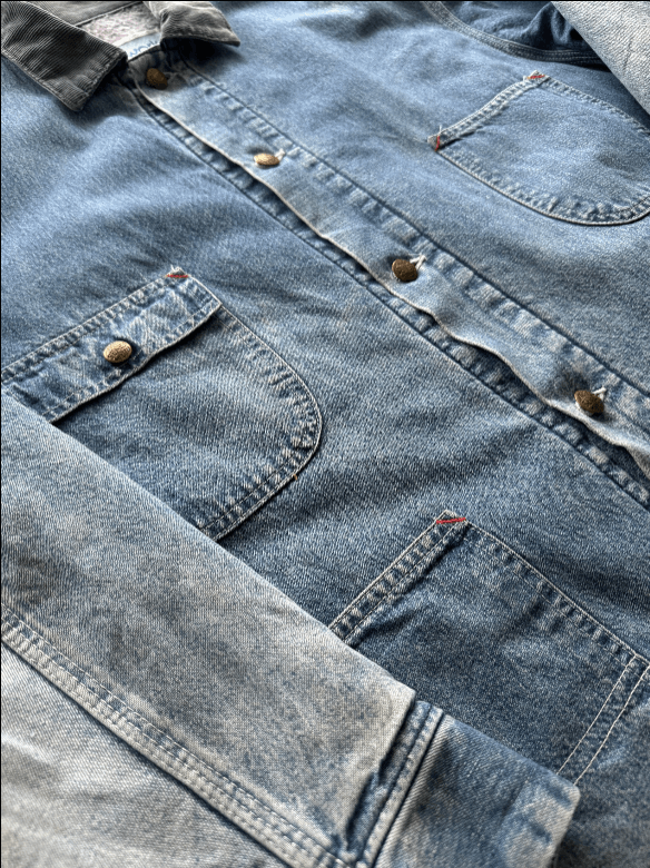 Sears × Vintage Vtg Sears Chore Denim Jacket (XL) Size US XL / EU 56 / 4 - 3 Thumbnail