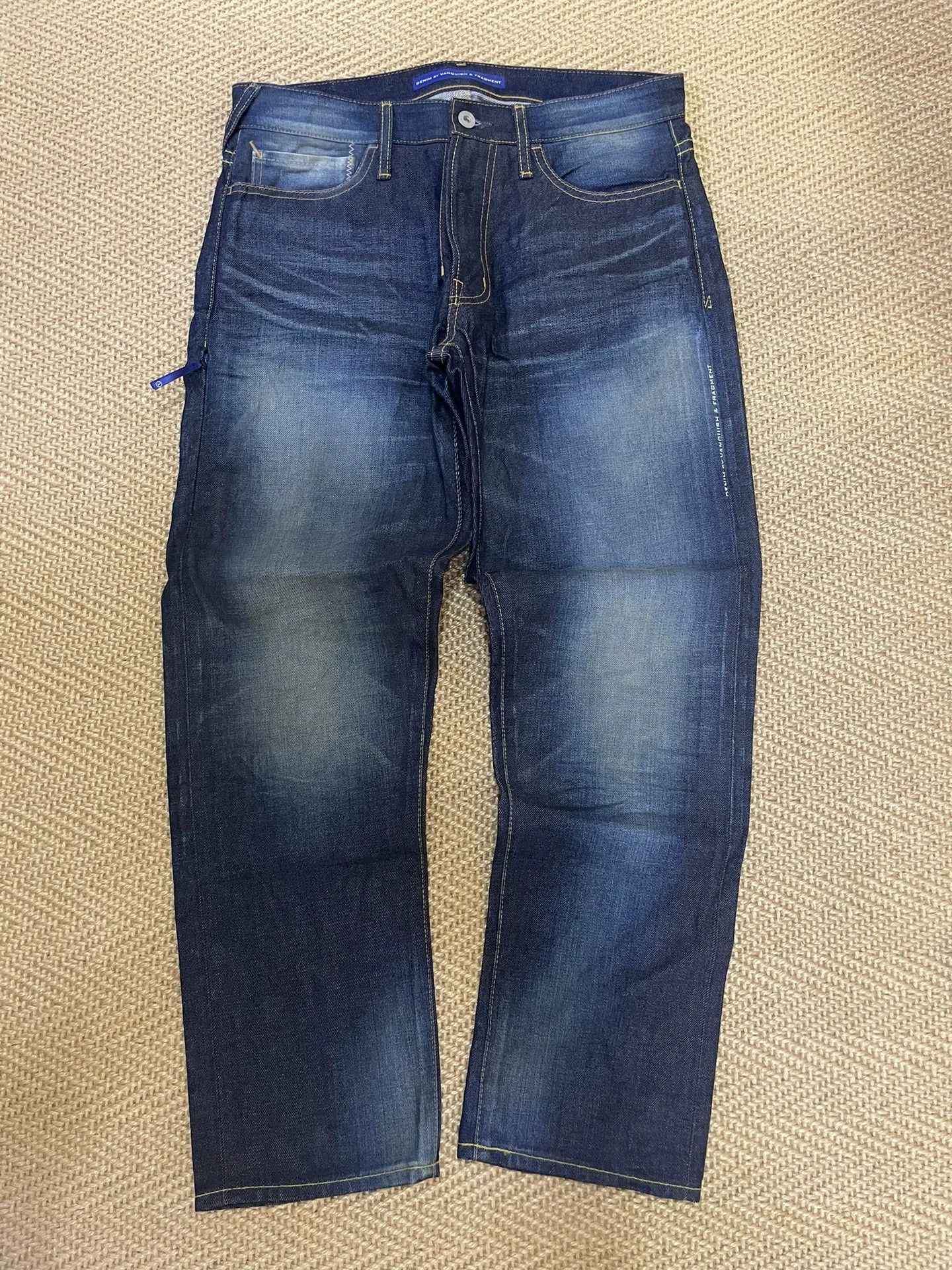 Vanquish VANQUISH x FRAGMENT Yellow Mud Wash Wide Jeans W32 New Size US 32 / EU 48 - 1 Thumbnail