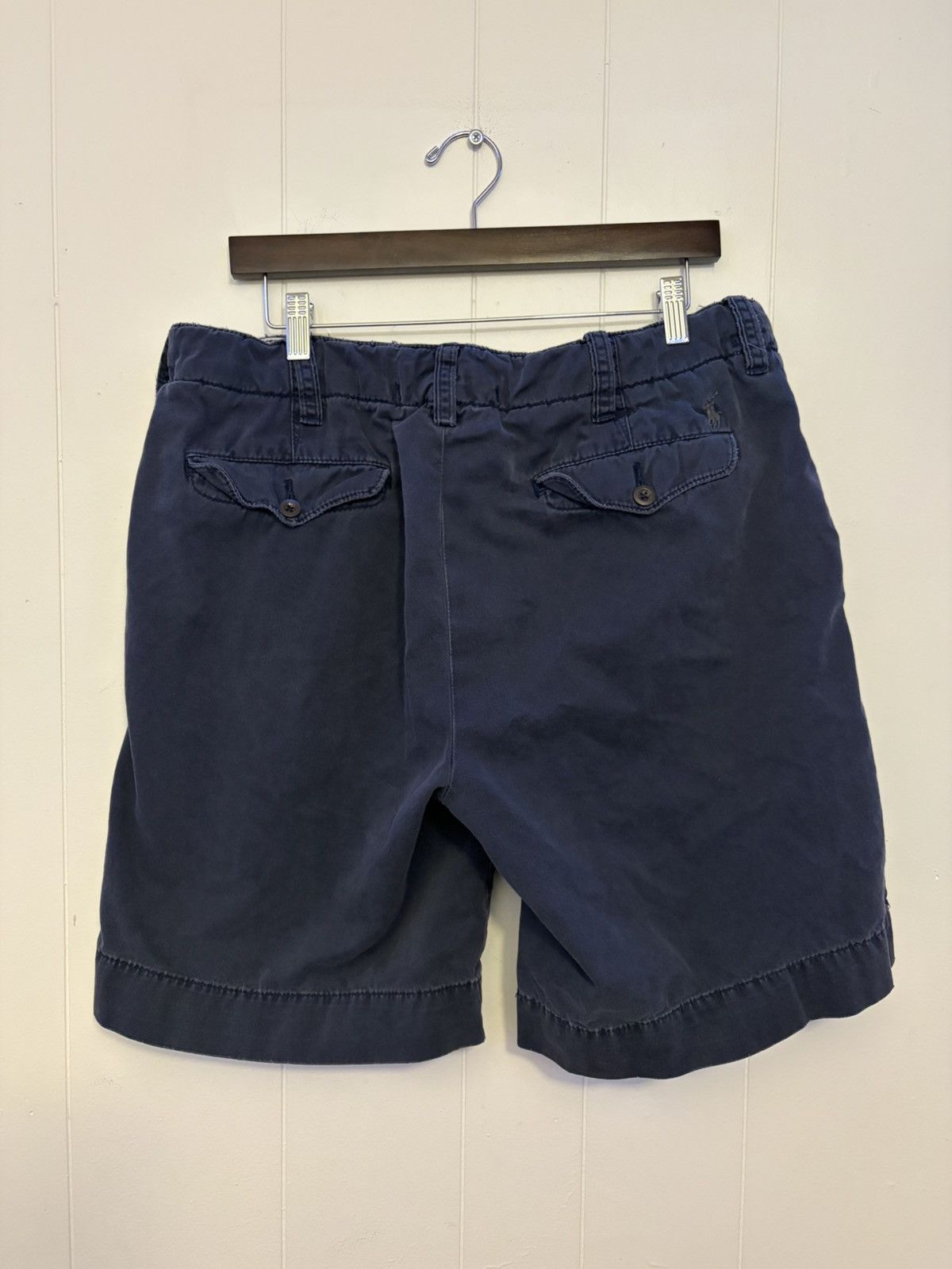 Polo Ralph Lauren Vintage Y2k Polo Ralph Lauren navy blue adjustable shorts Size US 35 - 3 Thumbnail