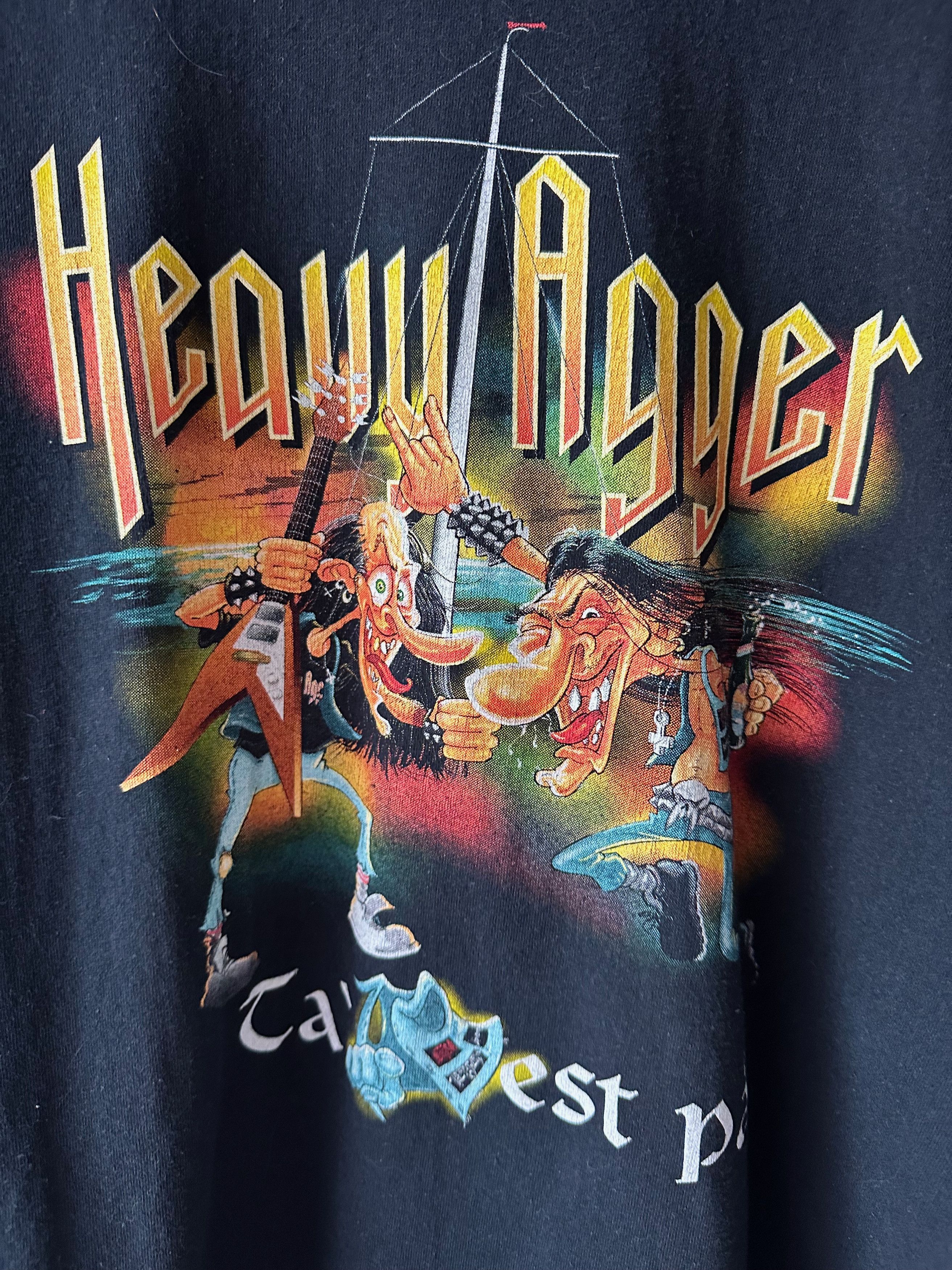 Vintage Vintage Heavy Agger Music Metal Festival t shirt Size US XL / EU 56 / 4 - 3 Thumbnail