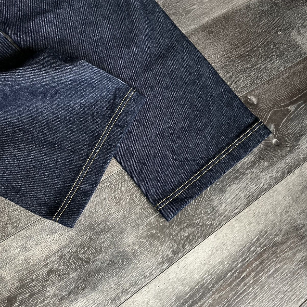 Vintage New Vintage 1990s Risk Jeans Raw Denim Baggy Skater 36x34 Size US 34 / EU 50 - 5 Thumbnail