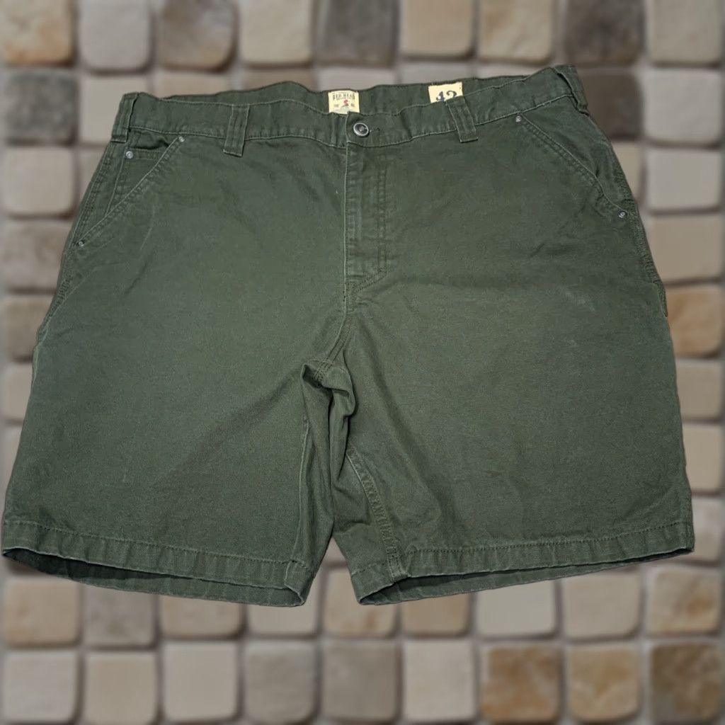 Vintage Red Head Carpenter Shorts Green Mens 42 Canvas Workwear Cargo OFS Size US 42 / EU 58 - 1 Thumbnail