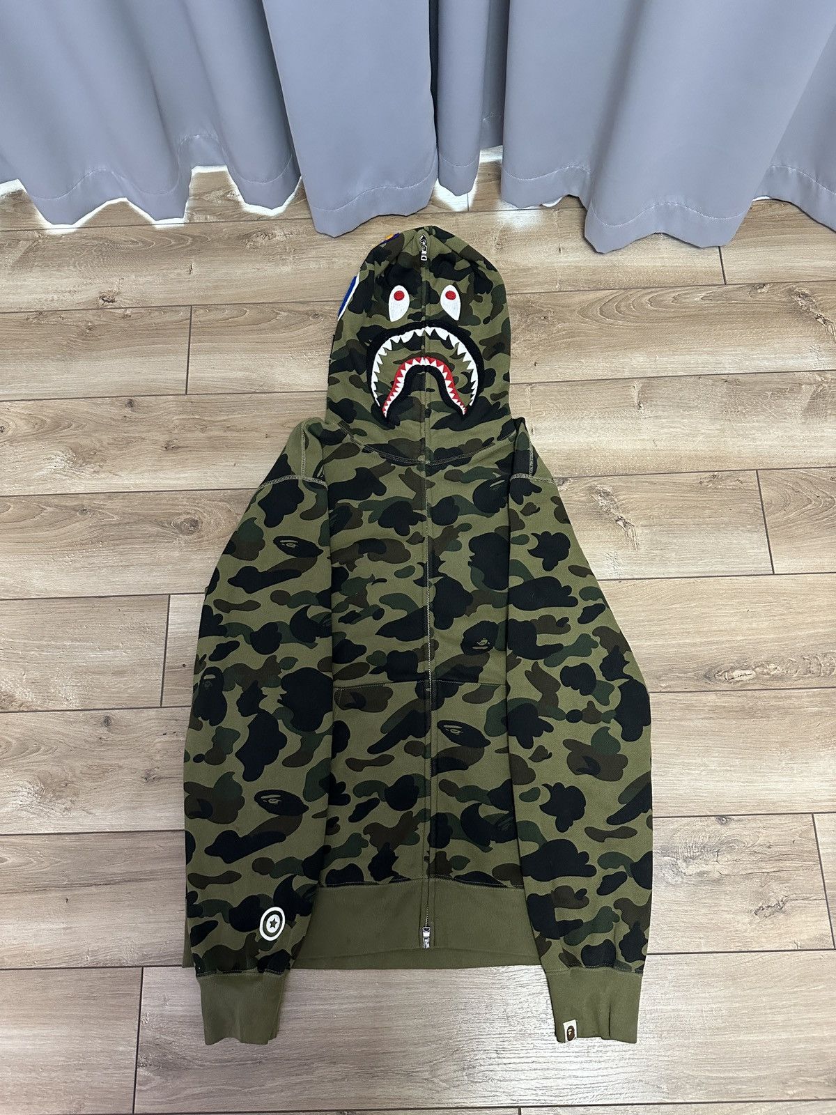 Bape 1st Camo Shark Full Zip Hoodie Size US XXL / EU 58 / 5 - 1 Thumbnail