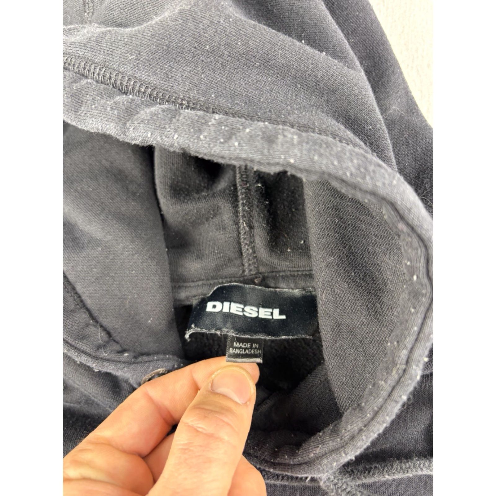 Diesel Diesel Hoodie Pullover Men M Black Logo Sweatshirt Size Medium Vintage No Size US M / EU 48-50 / 2 - 4 Thumbnail