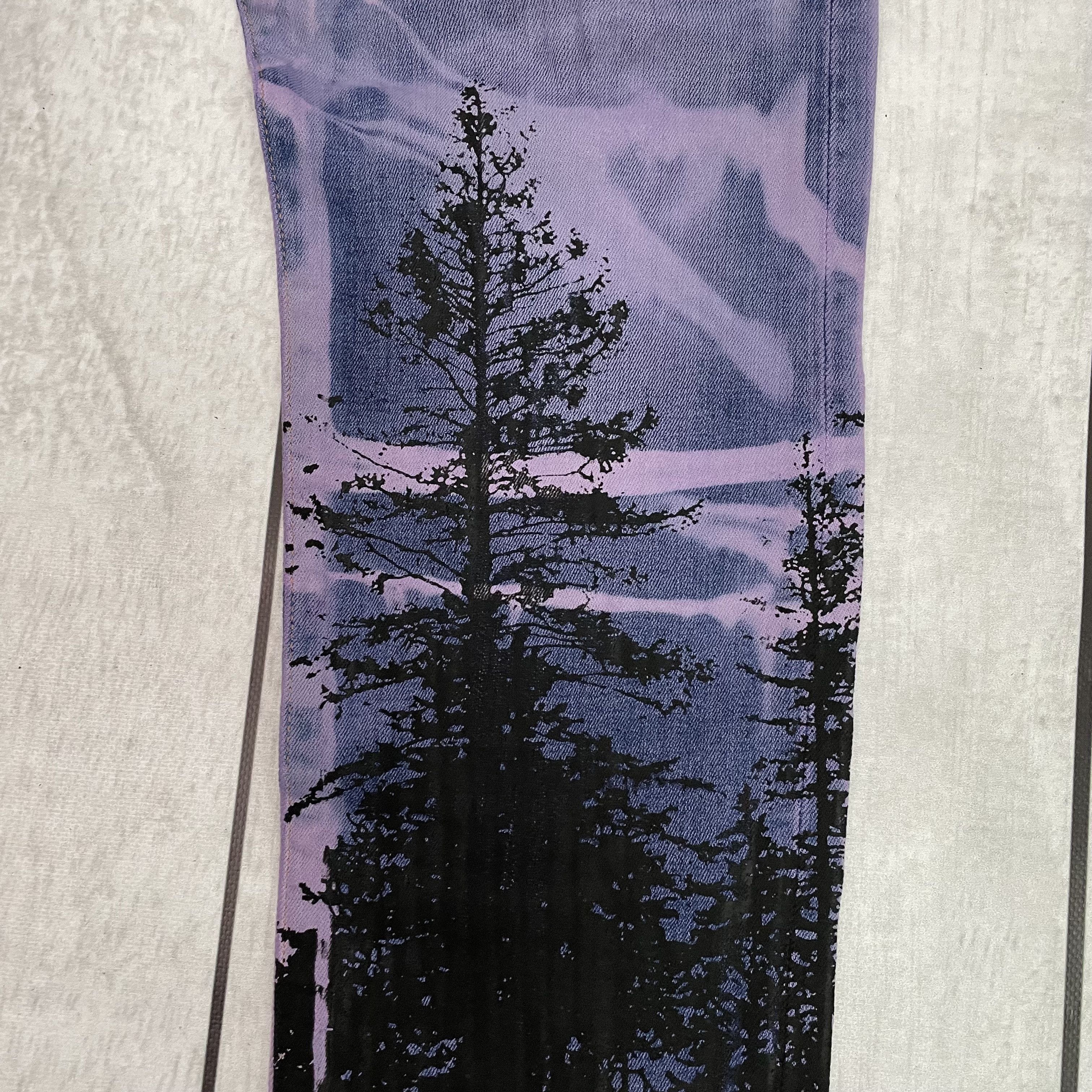 Levi's Custom Reworked Levi's streetwear 1of1 Mystery forest ART Size US 31 - 7 Thumbnail