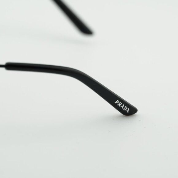 Prada Prada PRB50S 1AB3C2 Sunglasses Black Rectangle Frame Size ONE SIZE - 8 Thumbnail