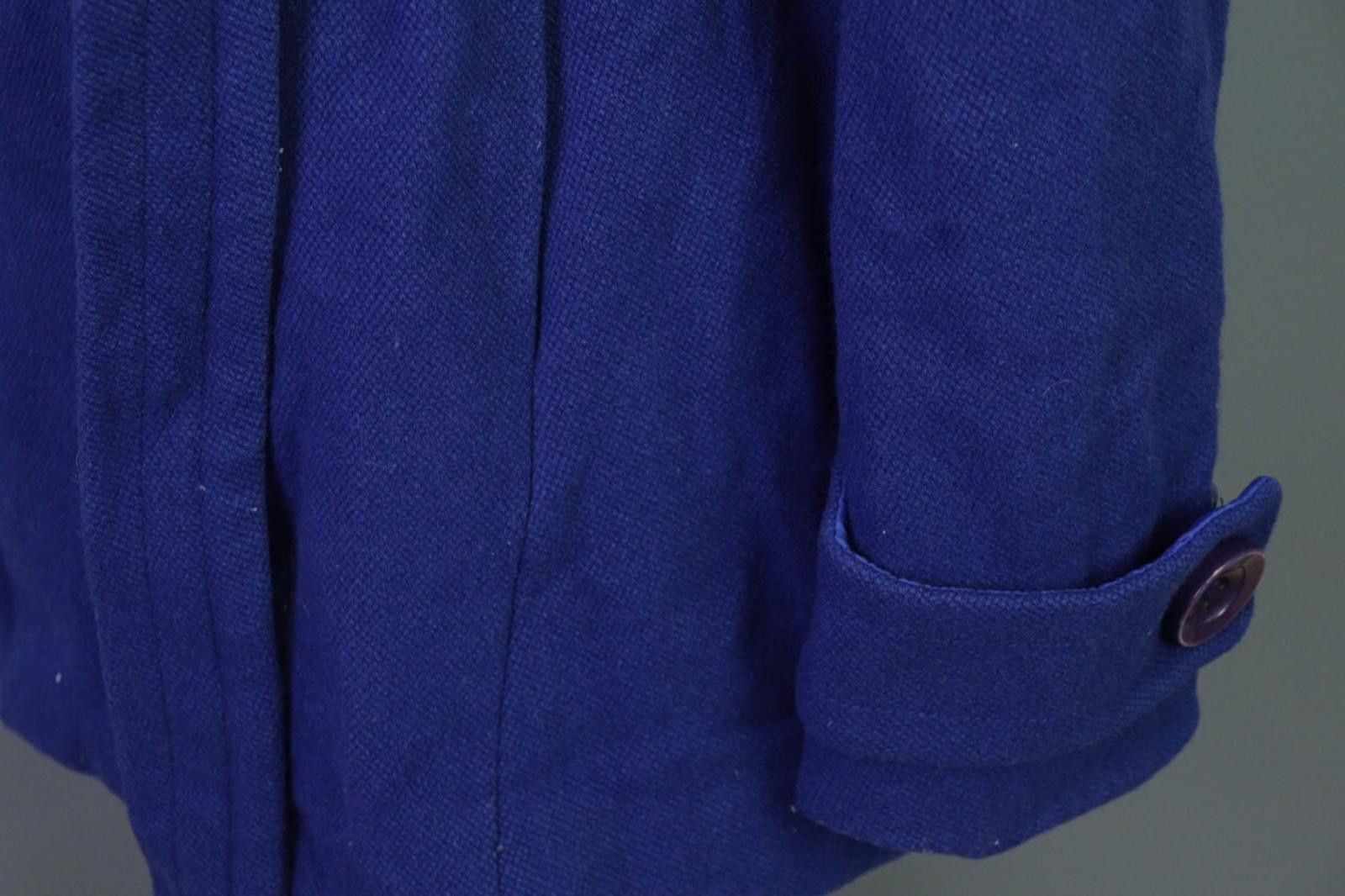 J.Crew J.Crew Blue Double Breast Belt Wool Coat Jacket Size 6 Size M / US 6-8 / IT 42-44 - 7 Thumbnail
