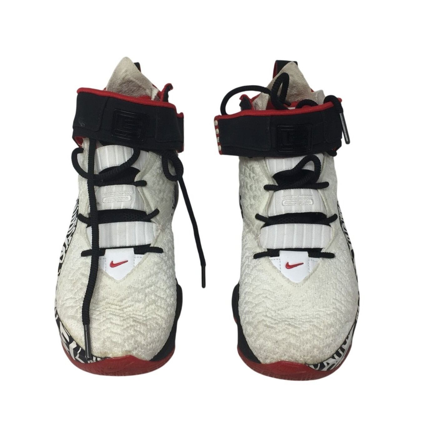 Nike Nike Lebron XVII 17 Grafiti Freestyle White/Red/Black Sneake Size US 6 / EU 39 - 3 Thumbnail