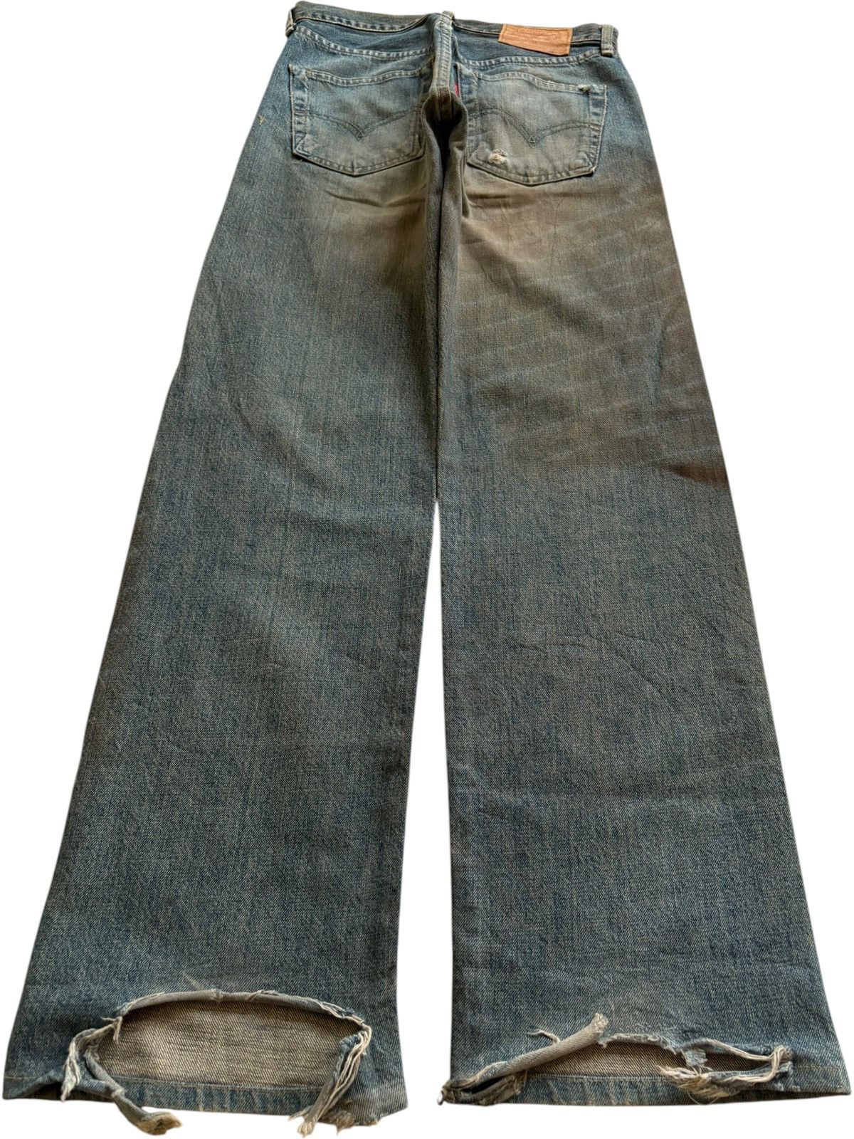 Levi's Vintage 80s Levis 503B Big E Selvedge Rusty Wash Baggy Jean Size US 28 / EU 44 - 3 Thumbnail