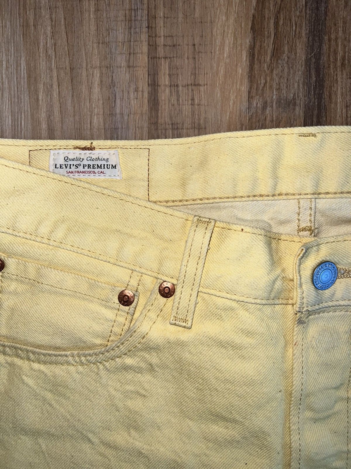 Levi's × Levi's Vintage Clothing Levi yellow denims Size US 32 / EU 48 - 5 Thumbnail