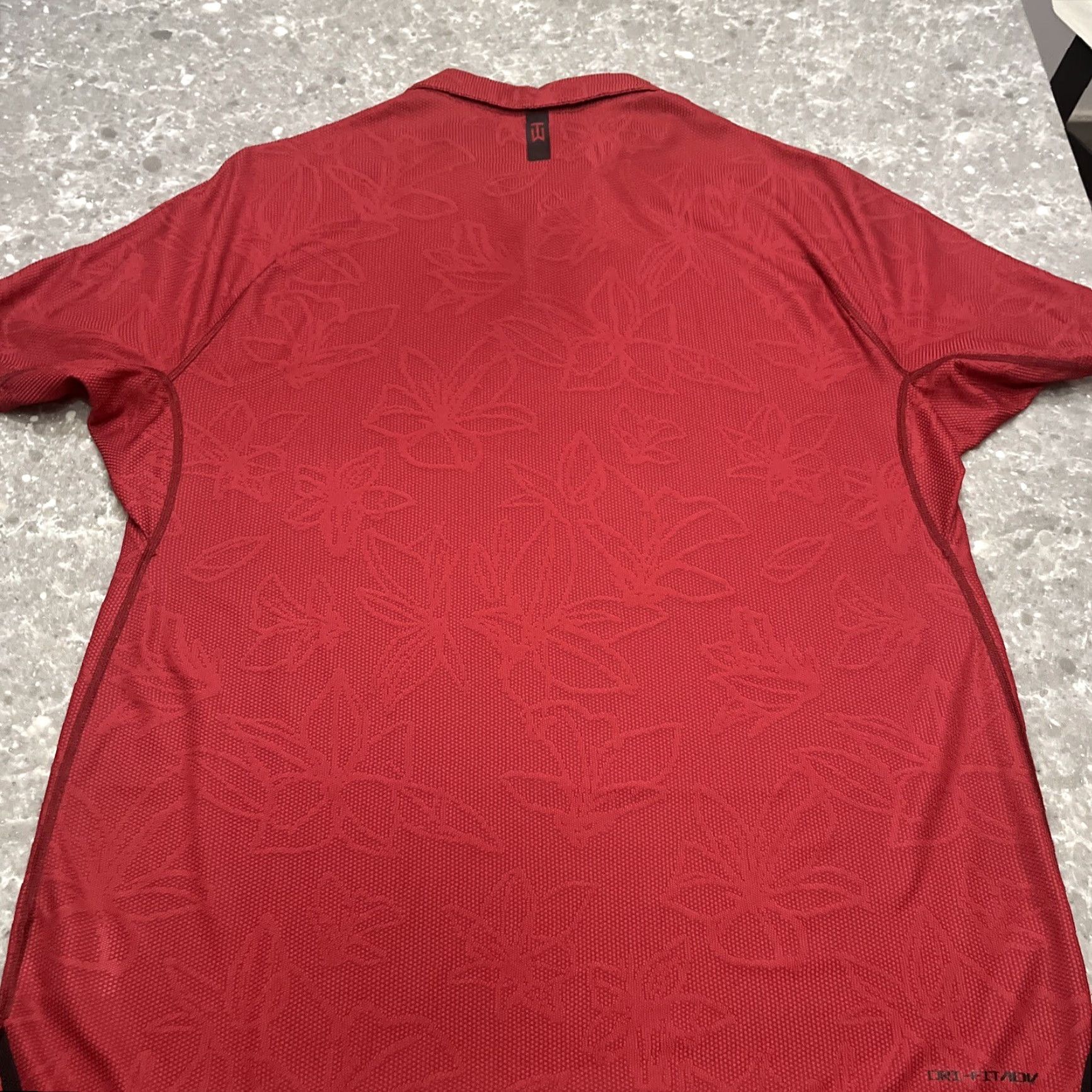 Nike Nike Tiger Woods Dri-Fit Polo Shirt S/S Men XL Red Floral Shirt Size US XL / EU 56 / 4 - 7 Thumbnail