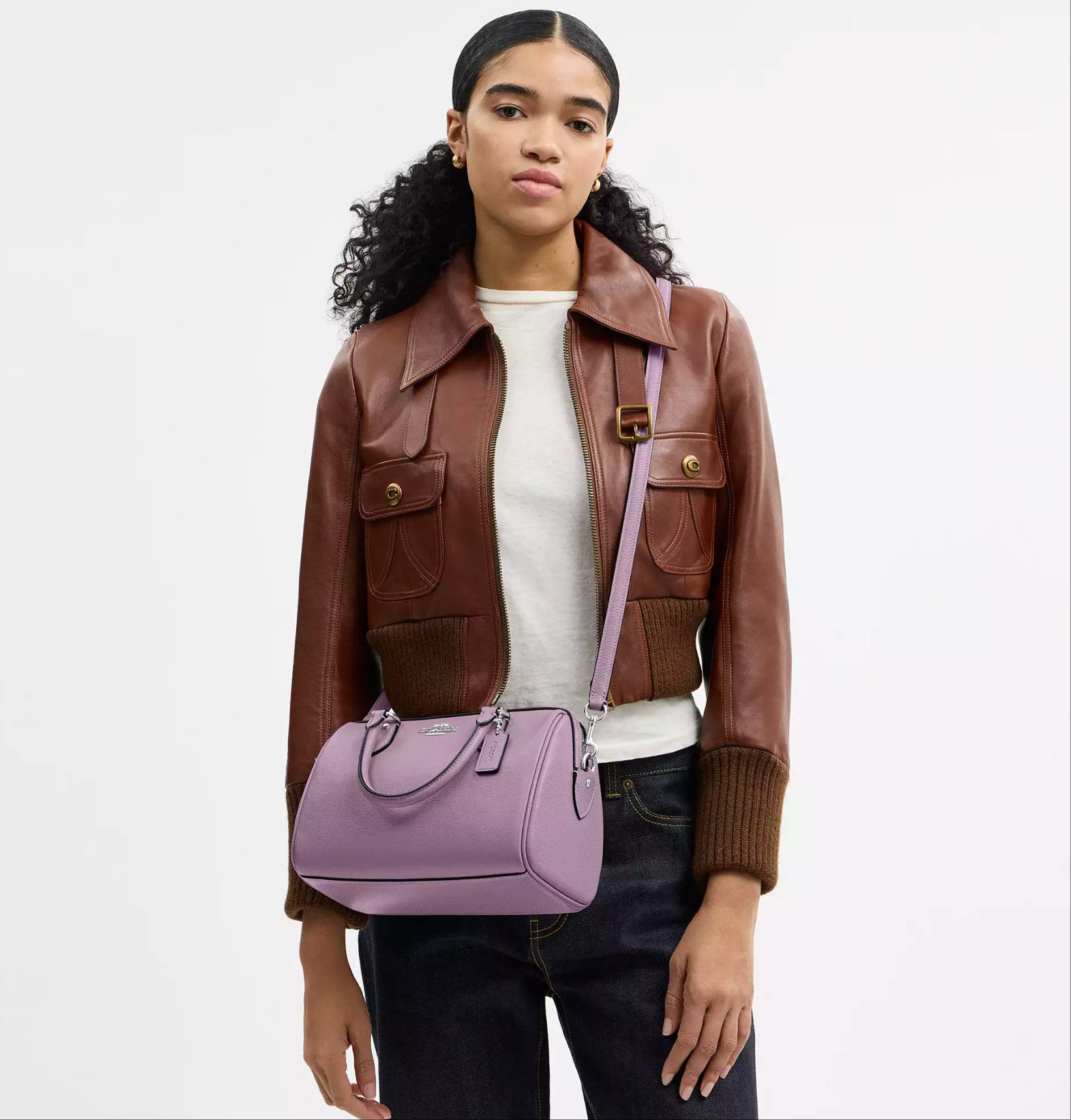 Coach Rowan Satchel Bag CV962 Silver/Jasmine Size ONE SIZE - 9 Thumbnail