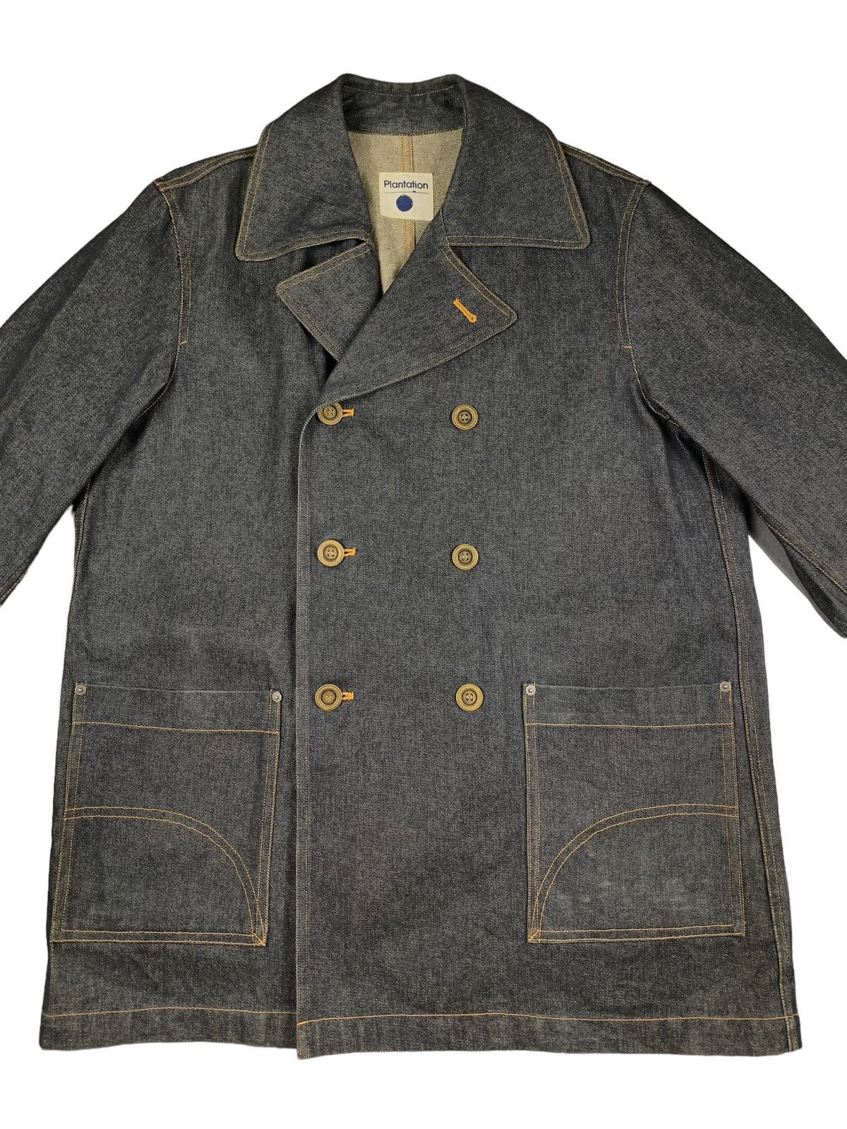 Issey Miyake Plantation by Issey Miyake Denim Overcoat Jacket Size US L / EU 52-54 / 3 - 2 Thumbnail