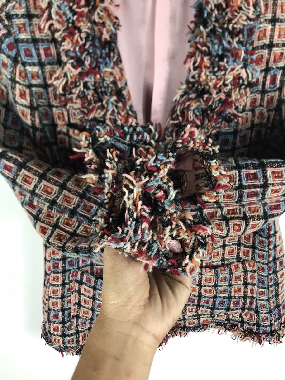 Elisa Cavaletti 🔥Nice Design Elisa Cavaletti Italia Wool Tweed Coat Jacket Size S / US 4 / IT 40 - 8 Thumbnail