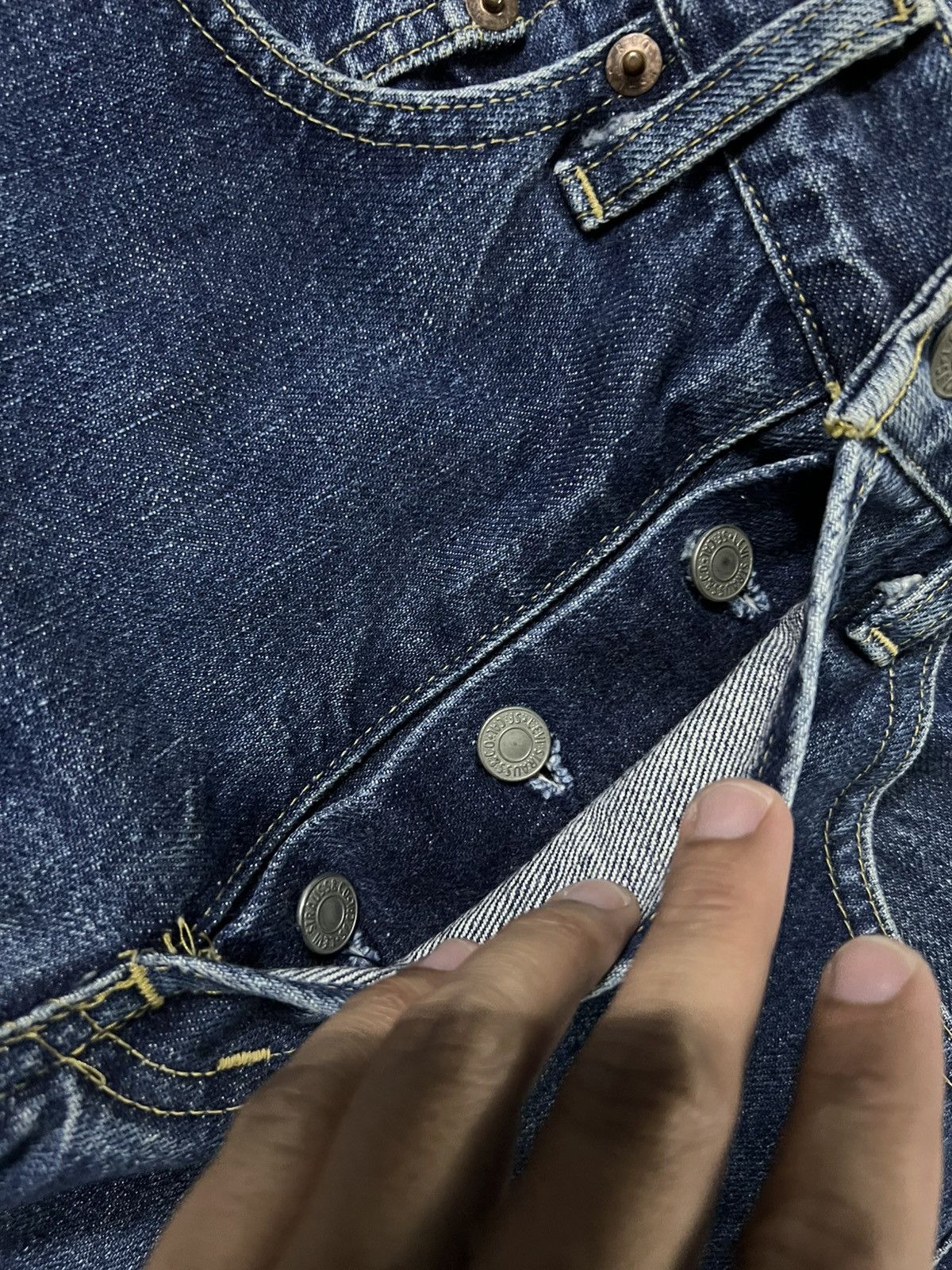 Levi's Vintage Levi’s 503B Big E Selvedge Mud Wash Jean Japan Size US 28 / EU 44 - 16 Thumbnail