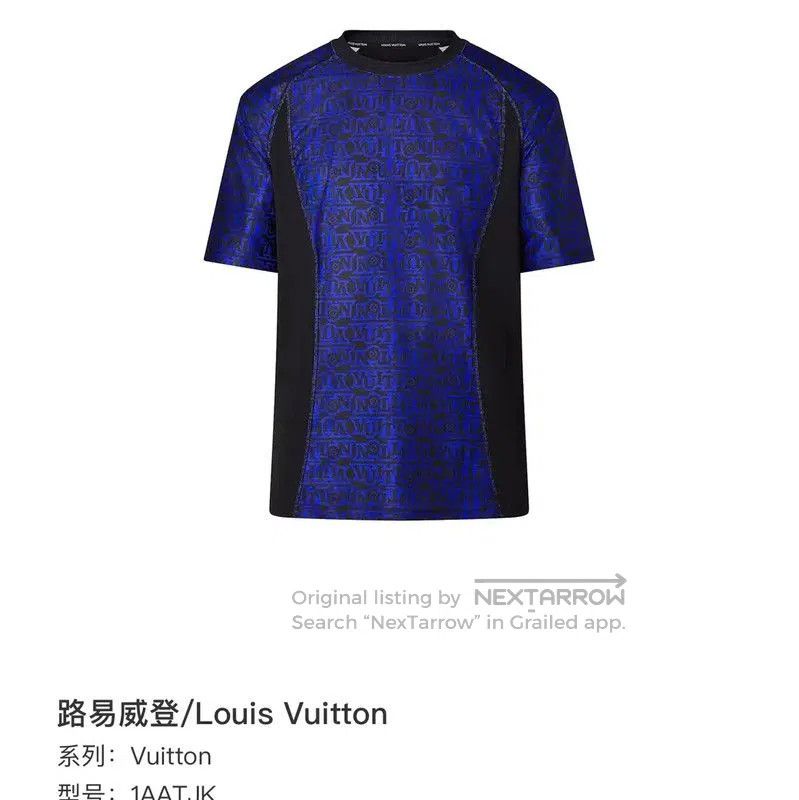 Louis Vuitton Louis Vuitton Blue Graphic Men's T-Shirt . Size US XS / EU 42 / 0 - 6 Thumbnail