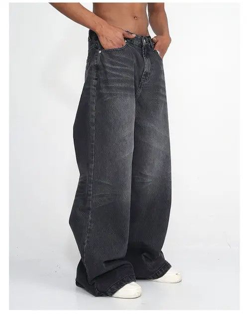 Designer × Japanese Brand × Jean distressed faded baggy flared jeans Size US 32 / EU 48 - 2 Thumbnail