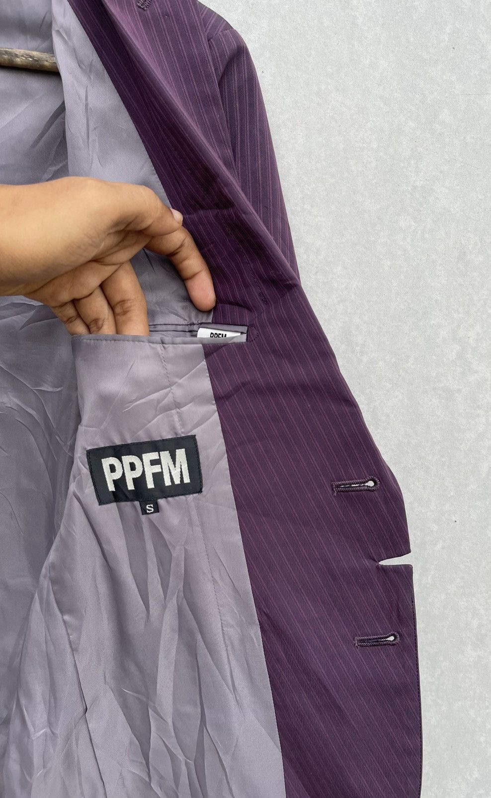 If Six Was Nine × Japanese Brand × PPFM 🔥RARE🔥 PPFM AMERICAN FLAG LOGO STRIP BLAZER JACKET Size US S / EU 44-46 / 1 - 16 Thumbnail