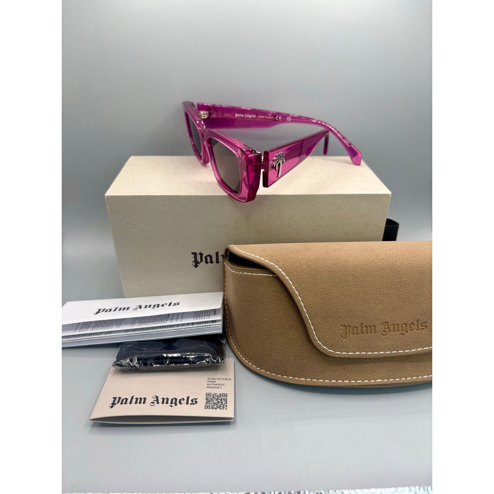 Palm Angels Palm Angels Yosemite Pink Luxury Sunglasses - New In Box Size ONE SIZE - 4 Thumbnail