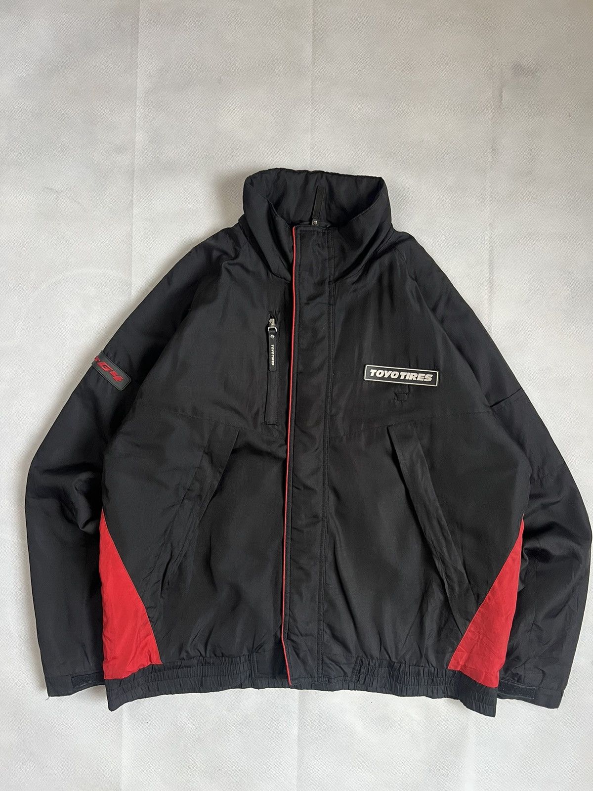 Japanese Brand Vintage Toyo Tires 360 Studless Racing Jacket Japanese Size US XL / EU 56 / 4 - 1 Thumbnail